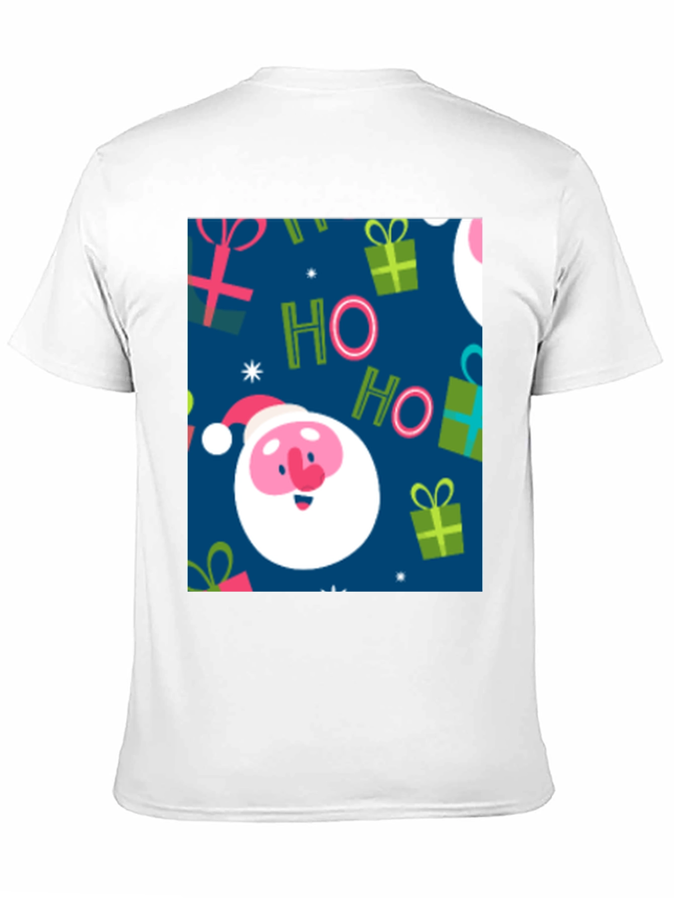 Festive Santa Claus Christmas Pattern T-Shirt