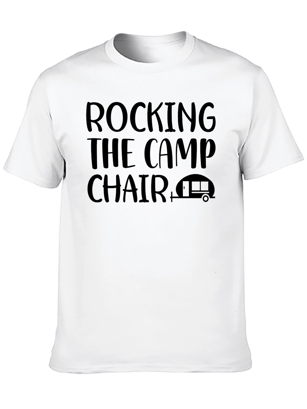 Rocking The Camp Chair Black T-Shirt