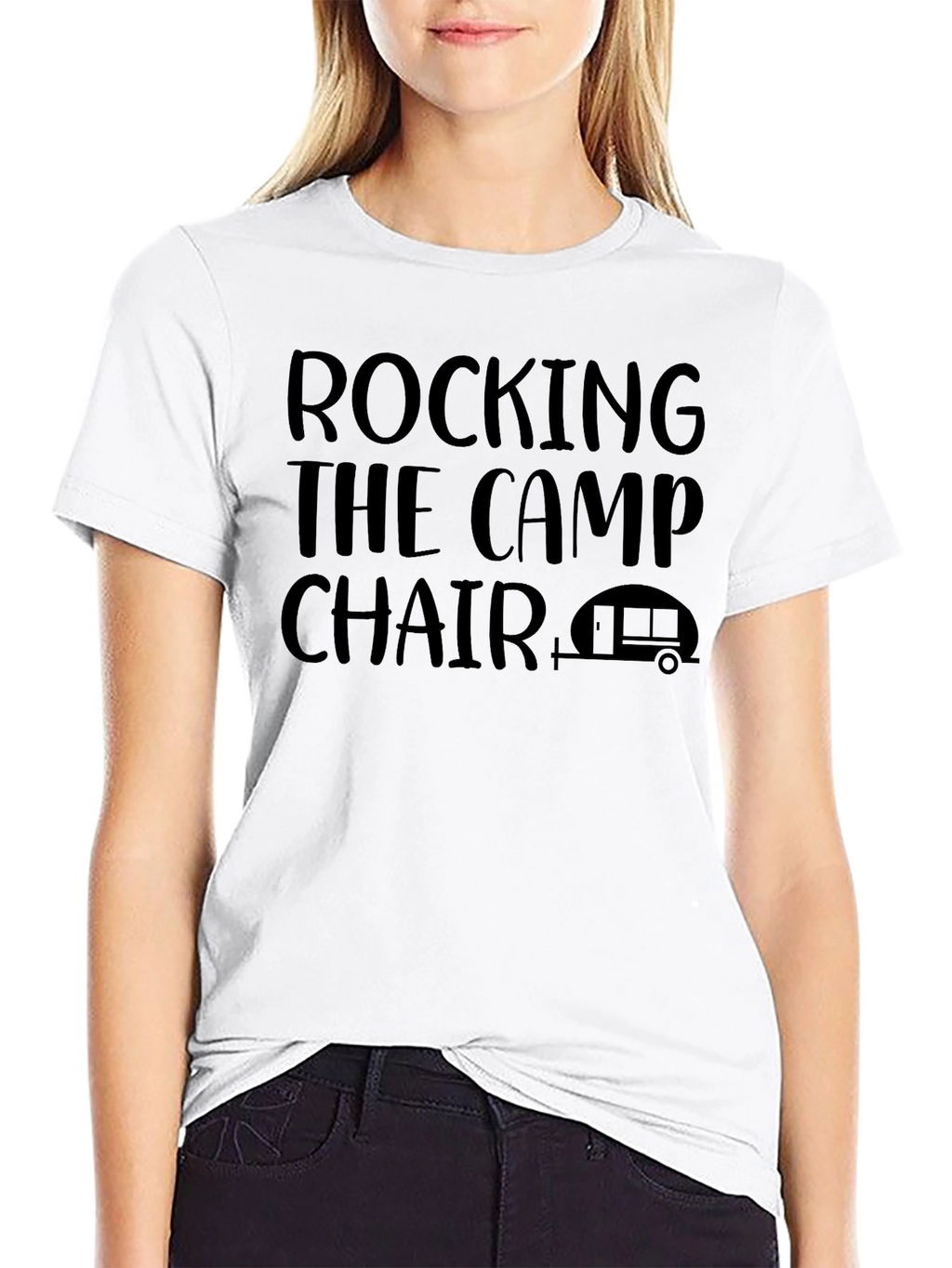 Rocking The Camp Chair Black T-Shirt