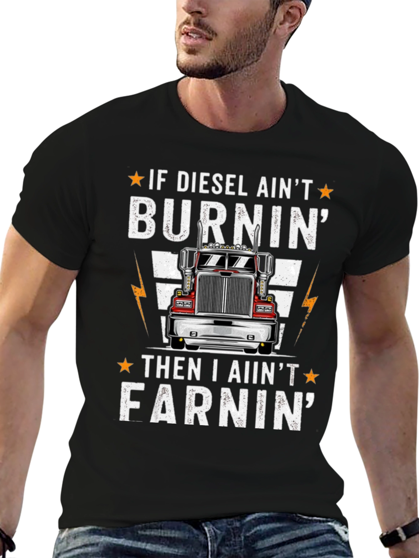 Diesel Burnin Trucker T-Shirt