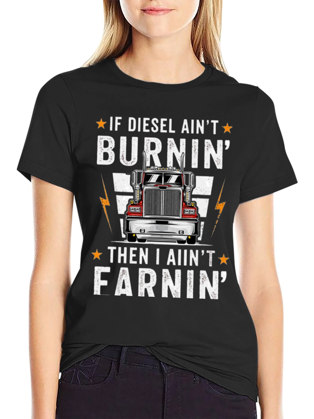 Diesel Burnin Trucker T-Shirt