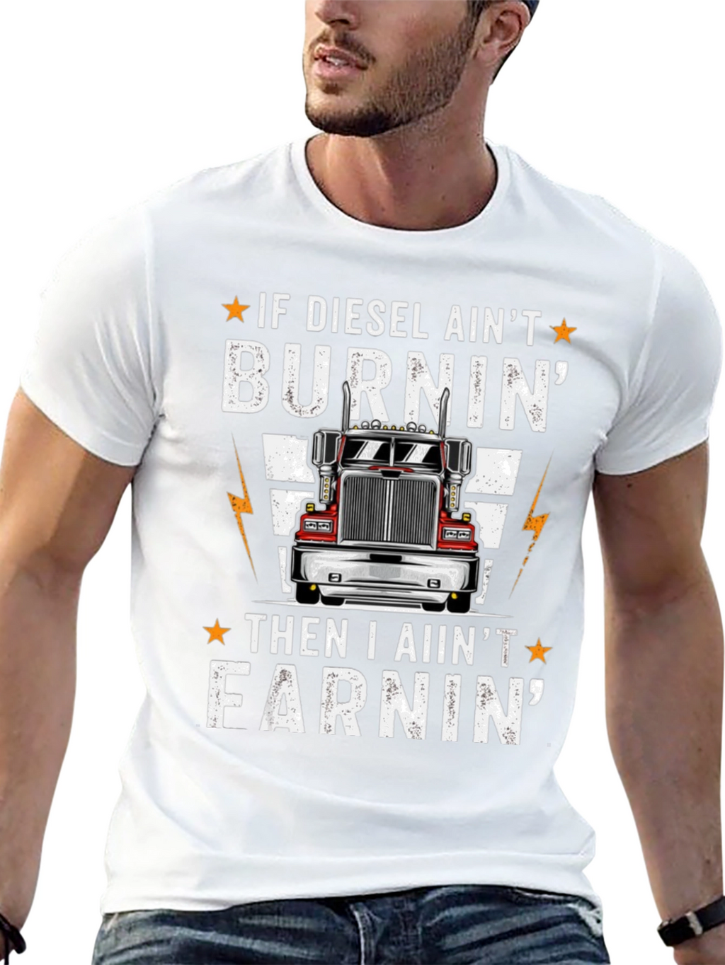 Diesel Burnin Trucker T-Shirt