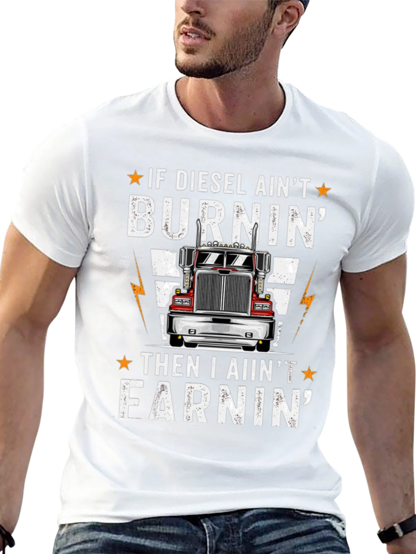 Diesel Burnin Trucker T-Shirt