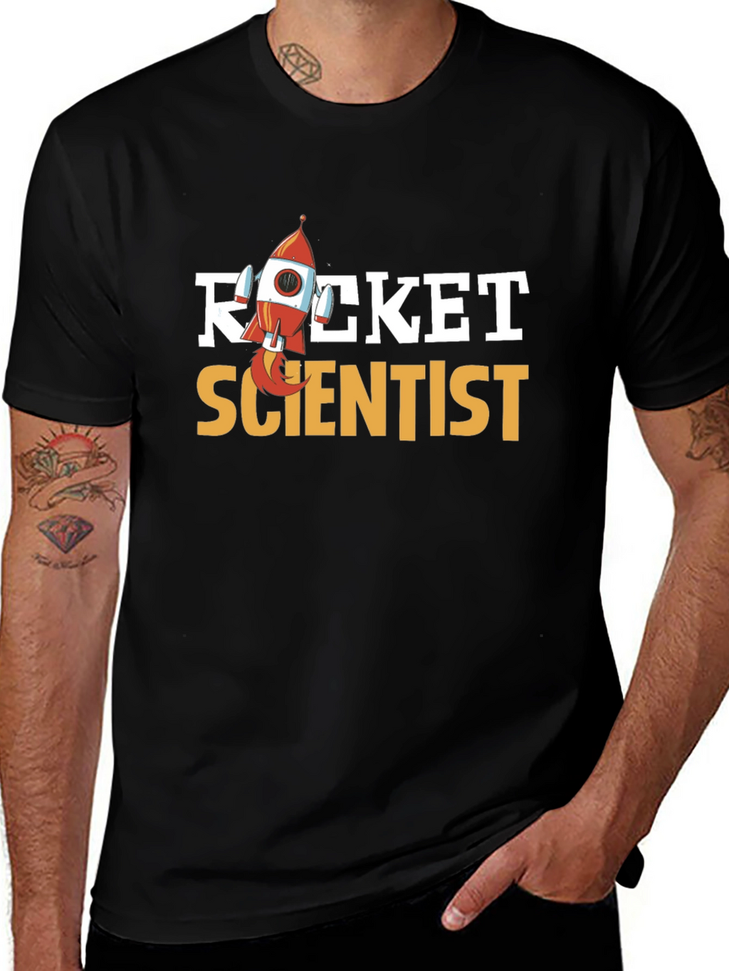 Rocket Scientist Graphic T-Shirt - Space Exploration Tee