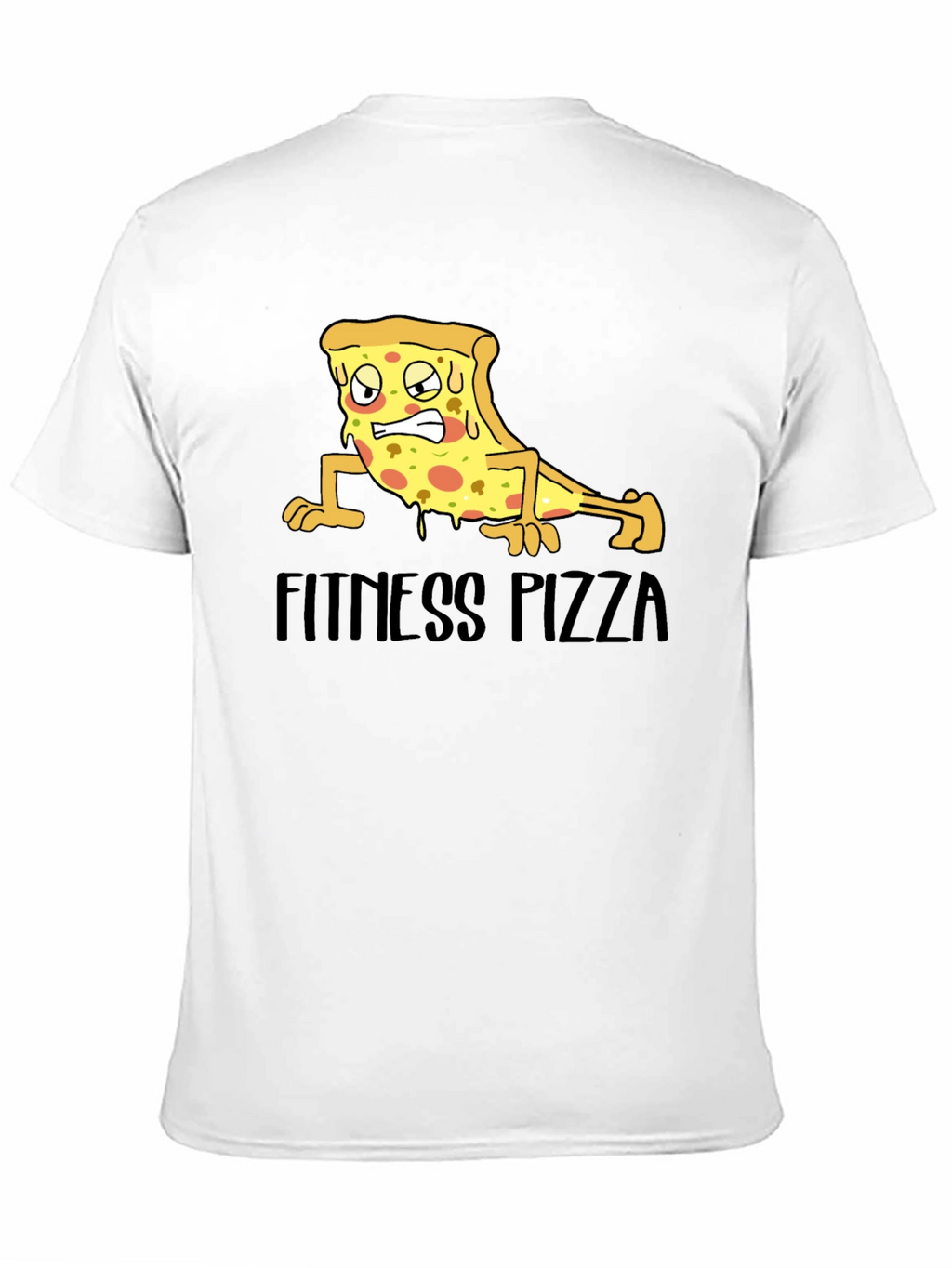 Fitness Pizza Black Graphic Tee