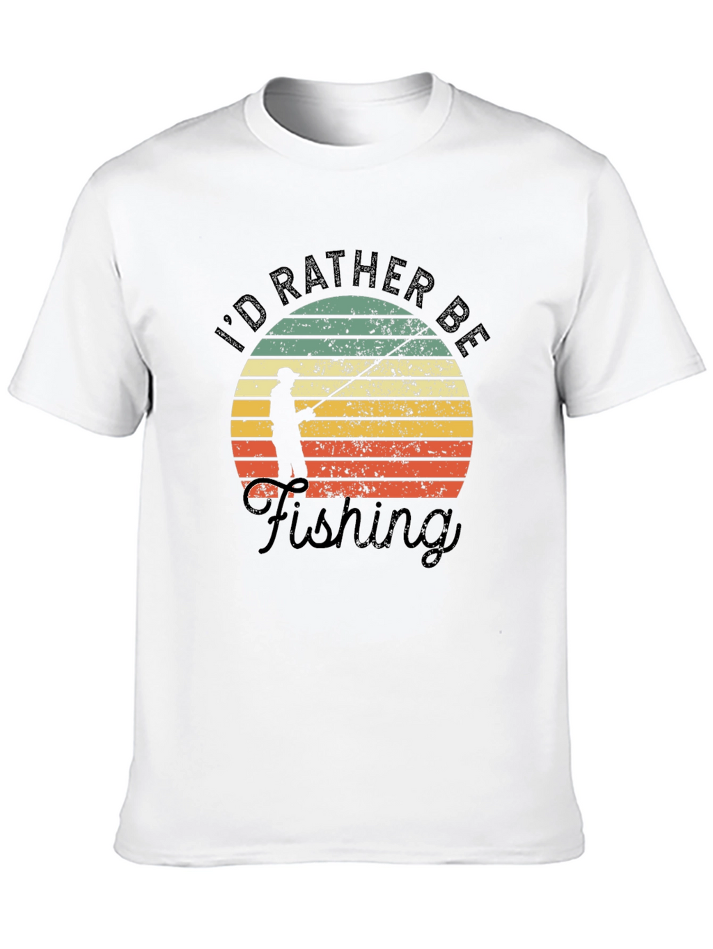 Fishing T-Shirt: Id Rather Be Fishing Graphic Tee