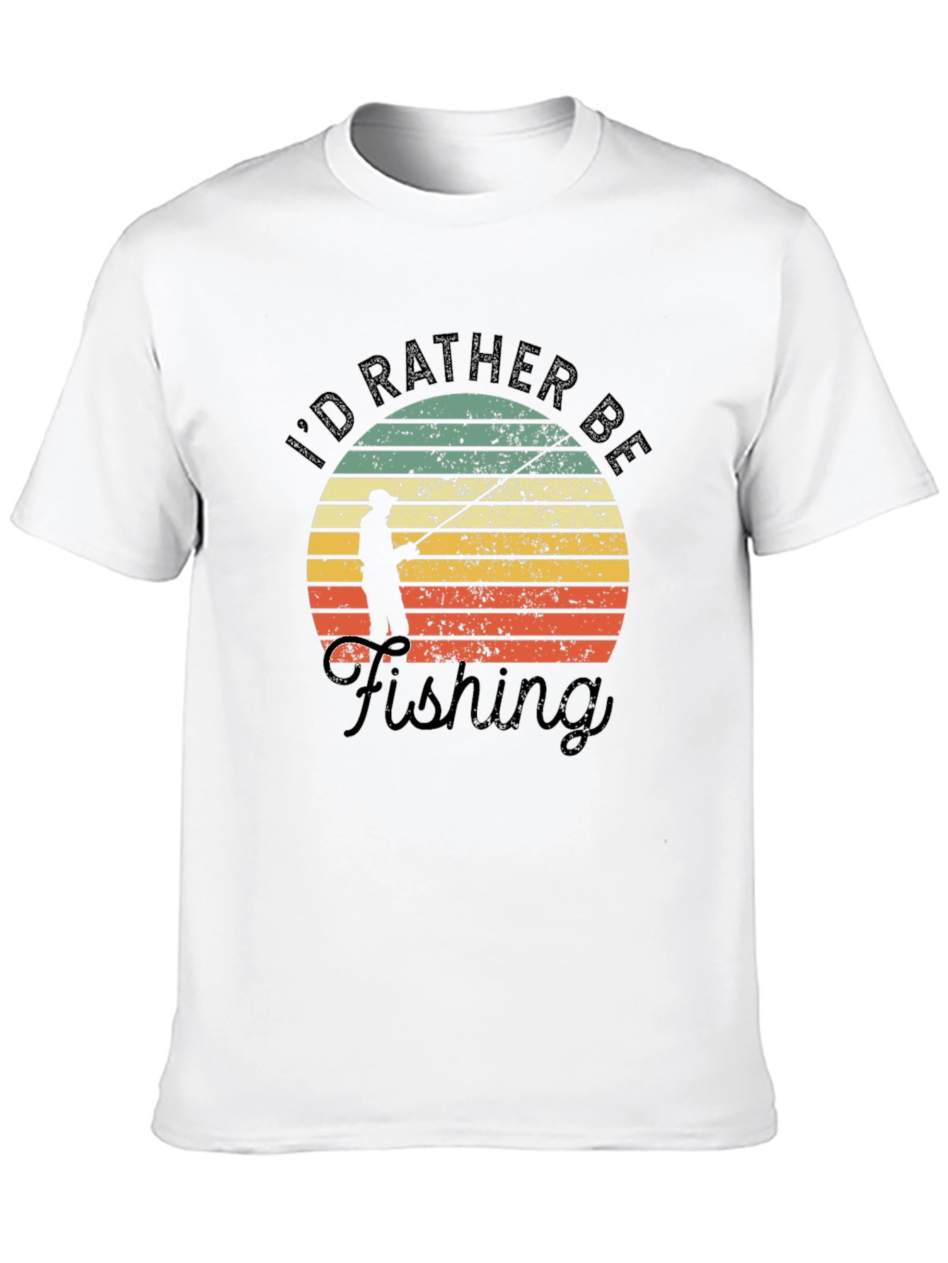 Fishing T-Shirt: Id Rather Be Fishing Graphic Tee