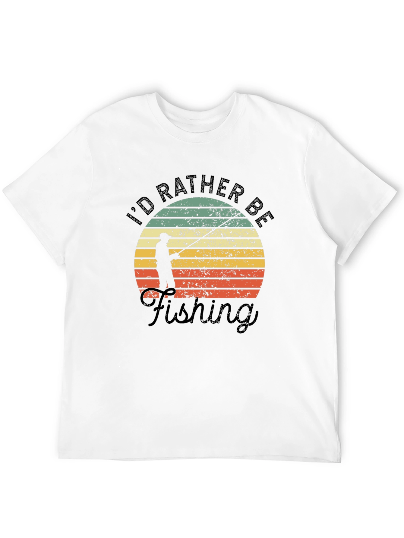 Fishing T-Shirt: Id Rather Be Fishing Graphic Tee