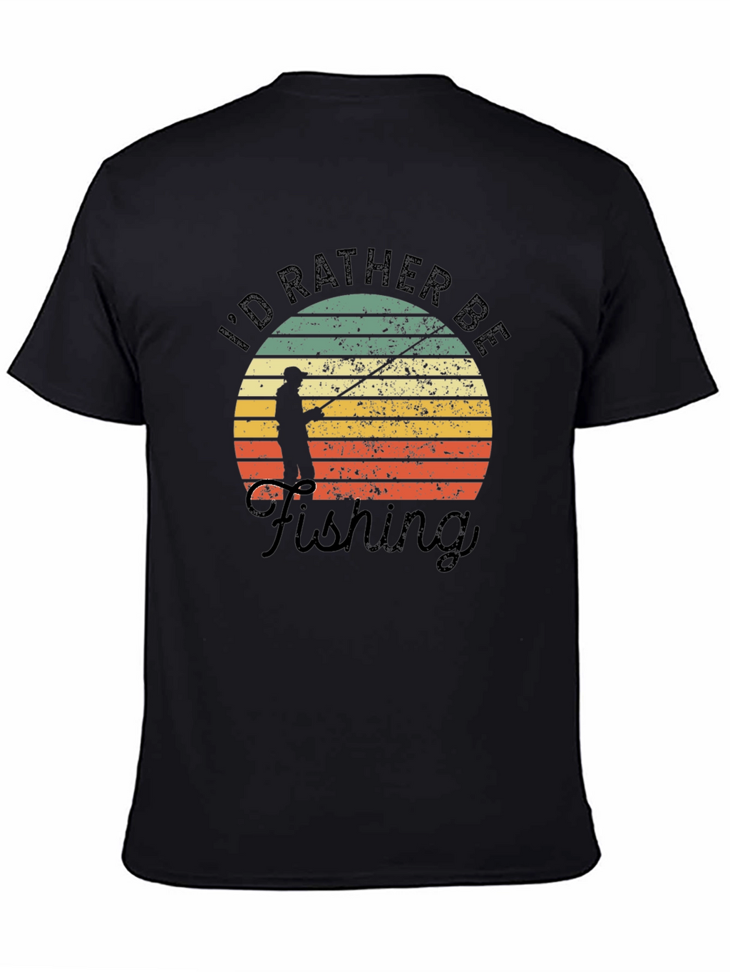 Fishing T-Shirt: Id Rather Be Fishing Graphic Tee