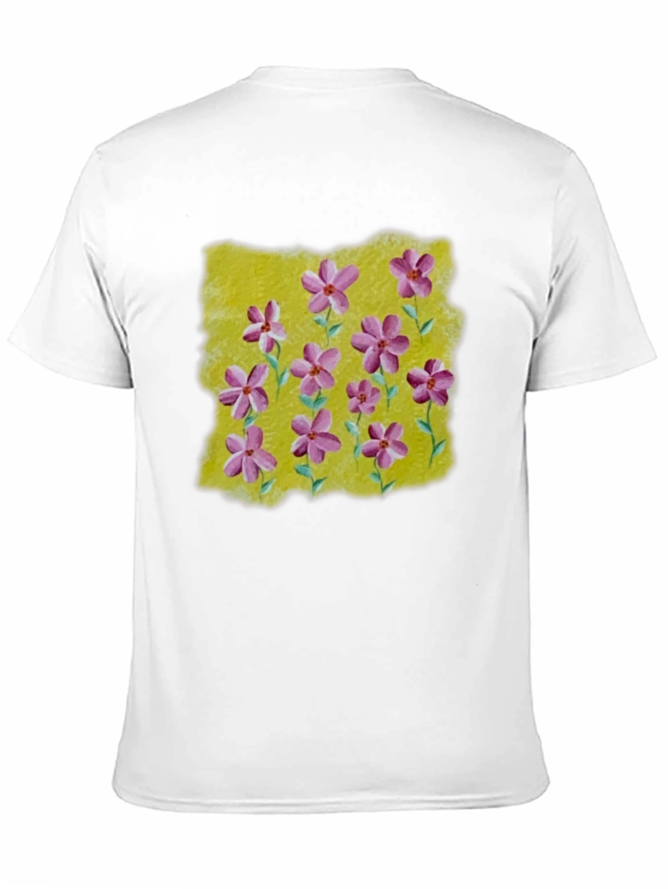 Floral Print T-Shirt: Artistic Blossom Design