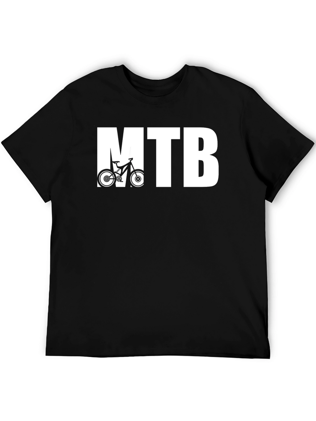 MTB Mountain Bike Graphic T-Shirt - Black
