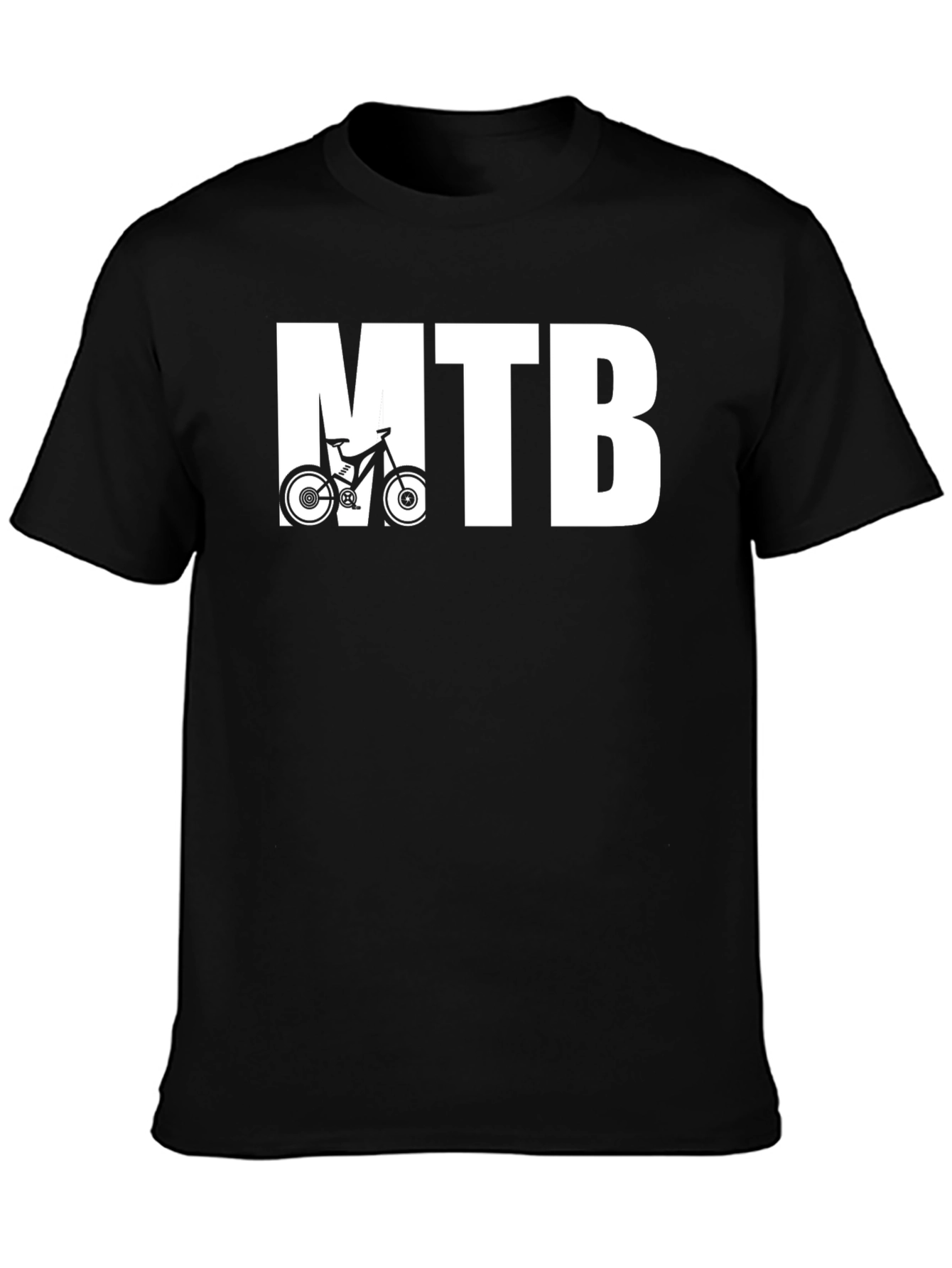 MTB Mountain Bike Graphic T-Shirt - Black