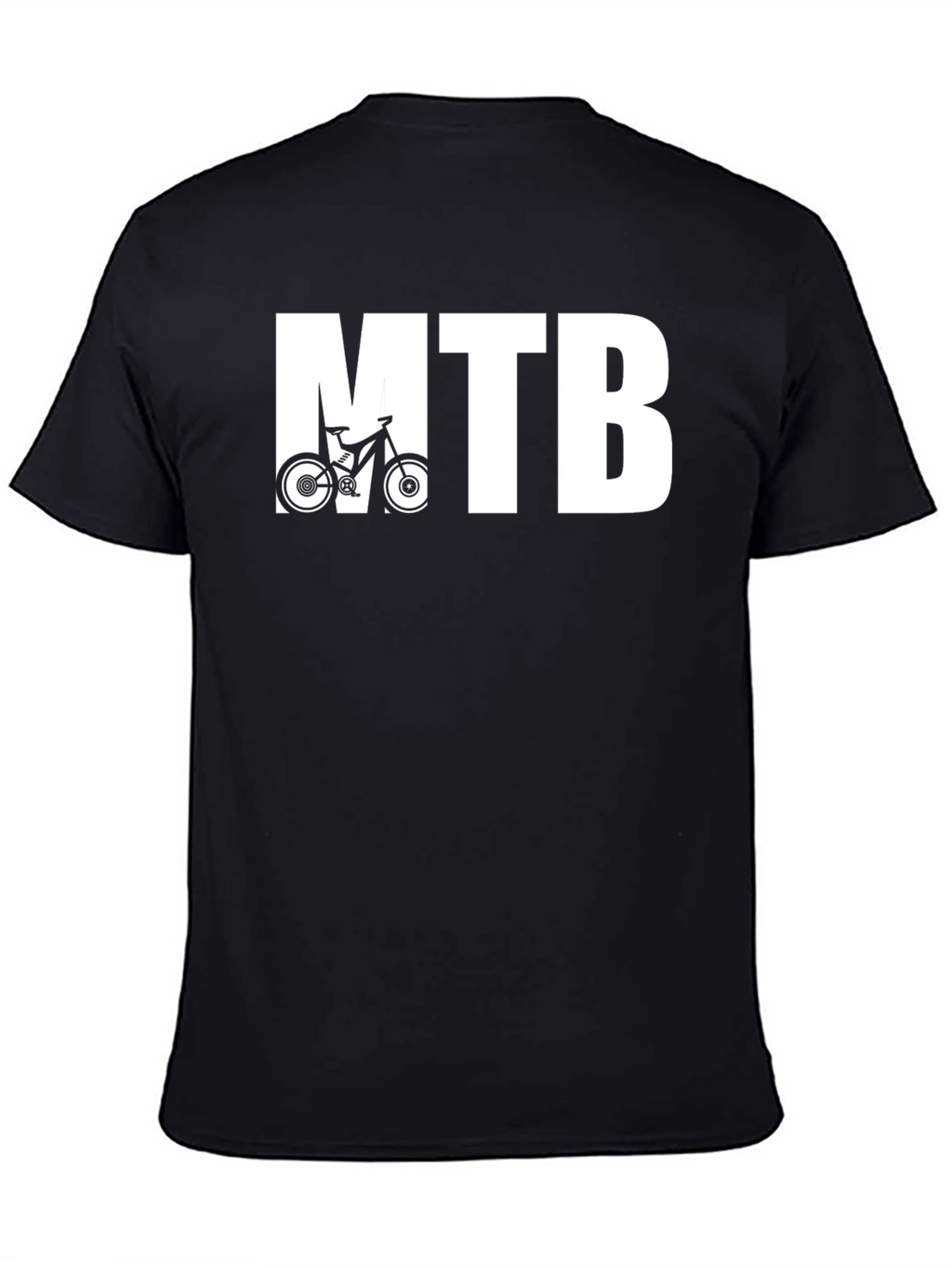 MTB Mountain Bike Graphic T-Shirt - Black