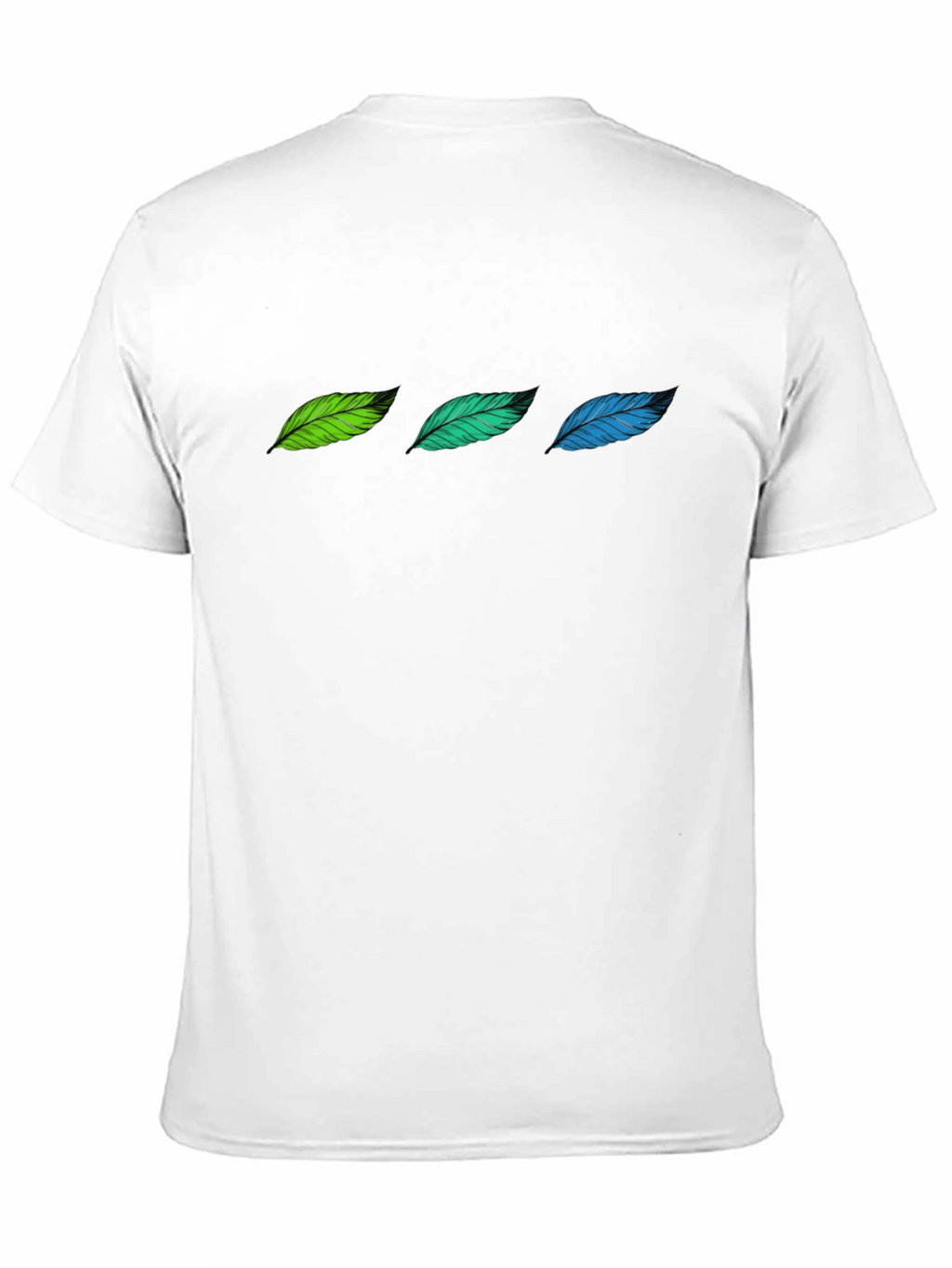 Feather Trio Black T-Shirt | Stylish & Comfortable