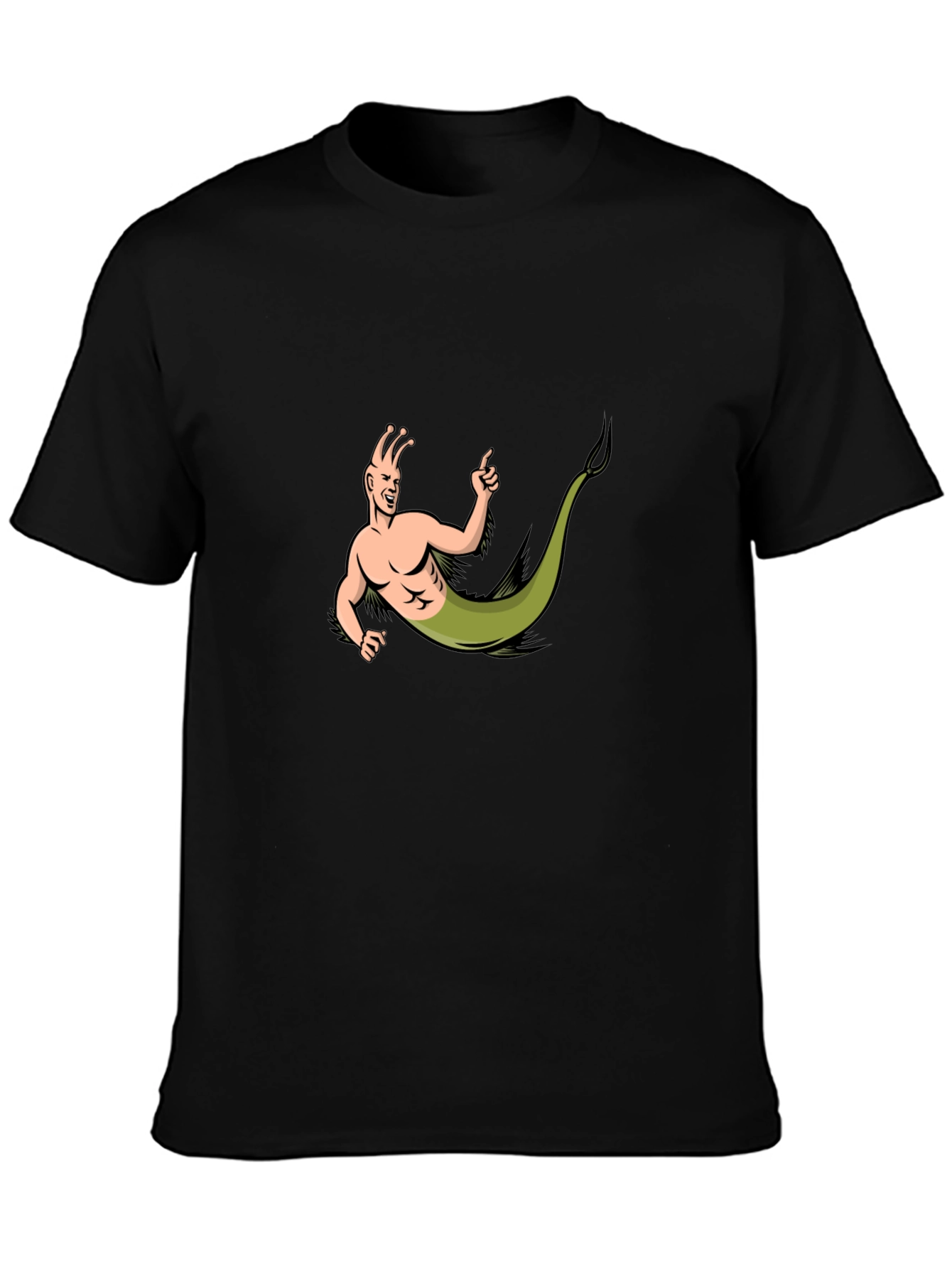 Snail Man T-Shirt - Black Cotton Tee