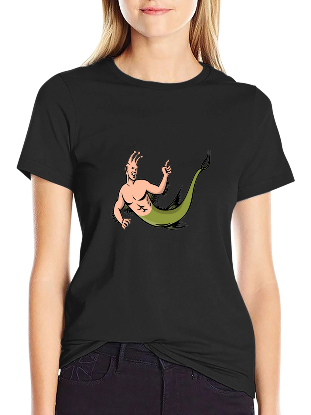 Snail Man T-Shirt - Black Cotton Tee