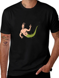 Snail Man T-Shirt - Black Cotton Tee