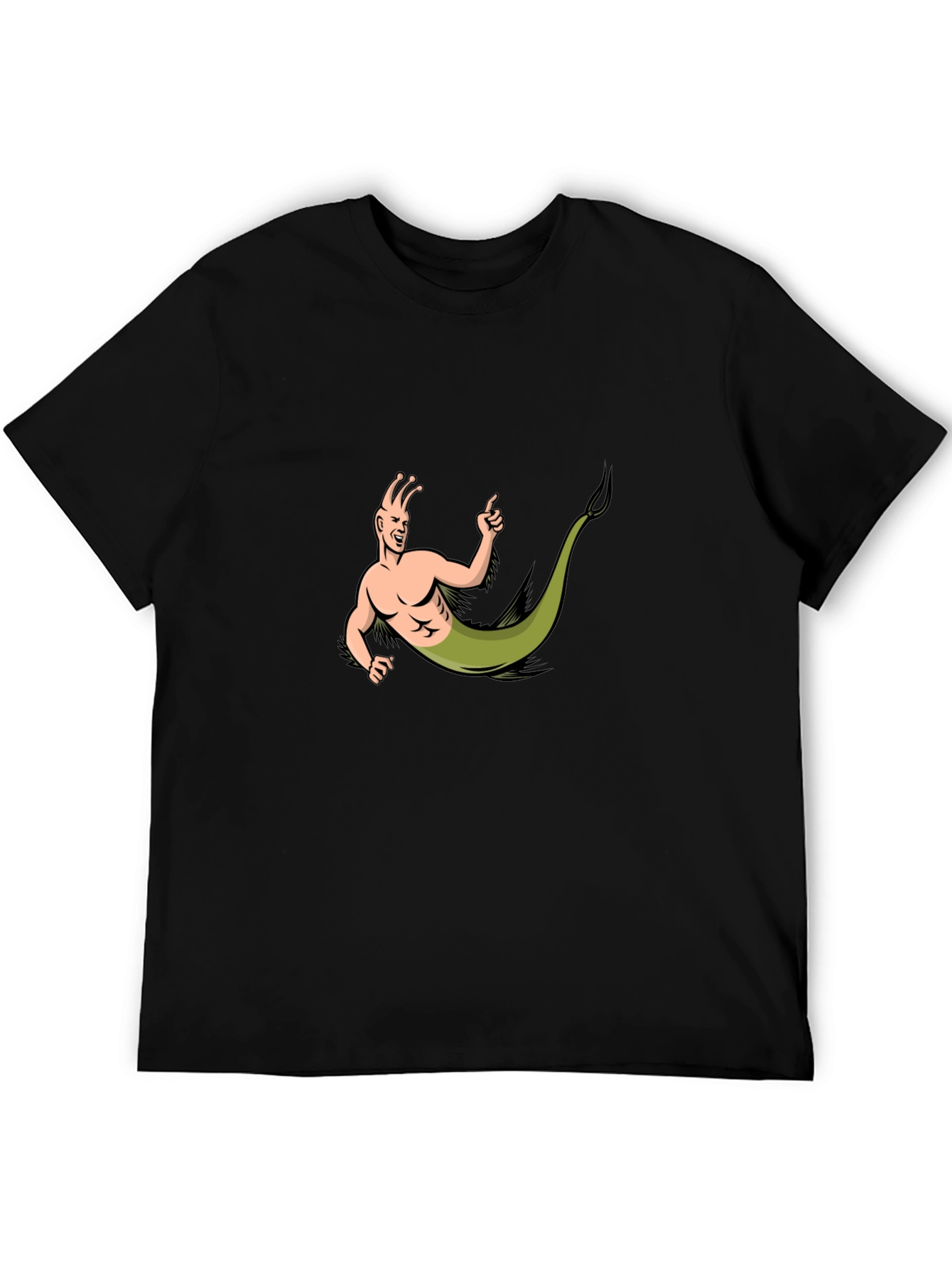 Snail Man T-Shirt - Black Cotton Tee