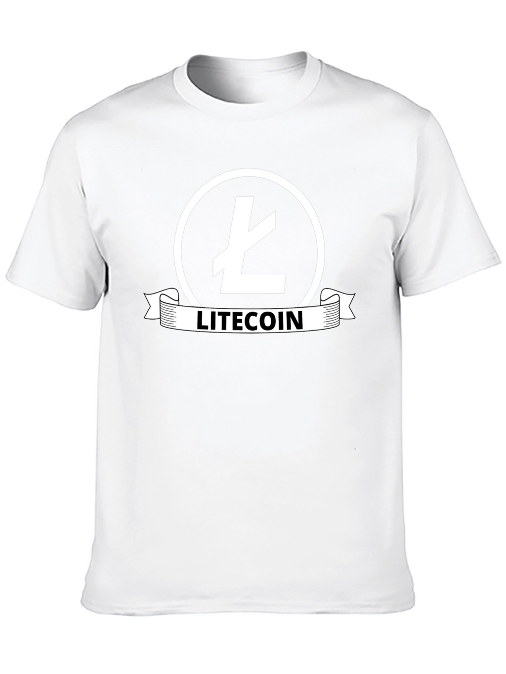 Litecoin Logo Black T-Shirt - Crypto Fan Apparel