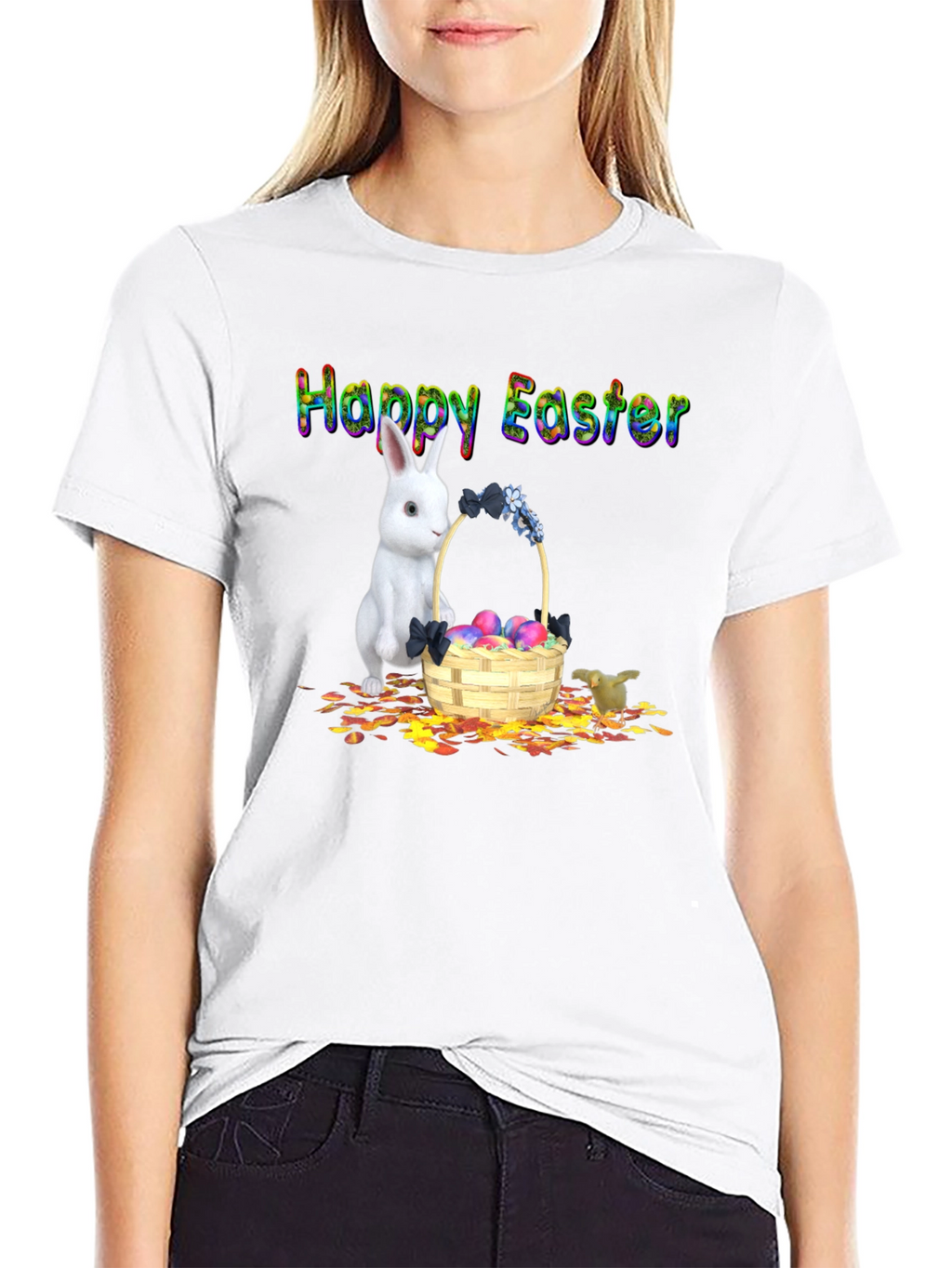 Happy Easter Bunny Basket T-Shirt