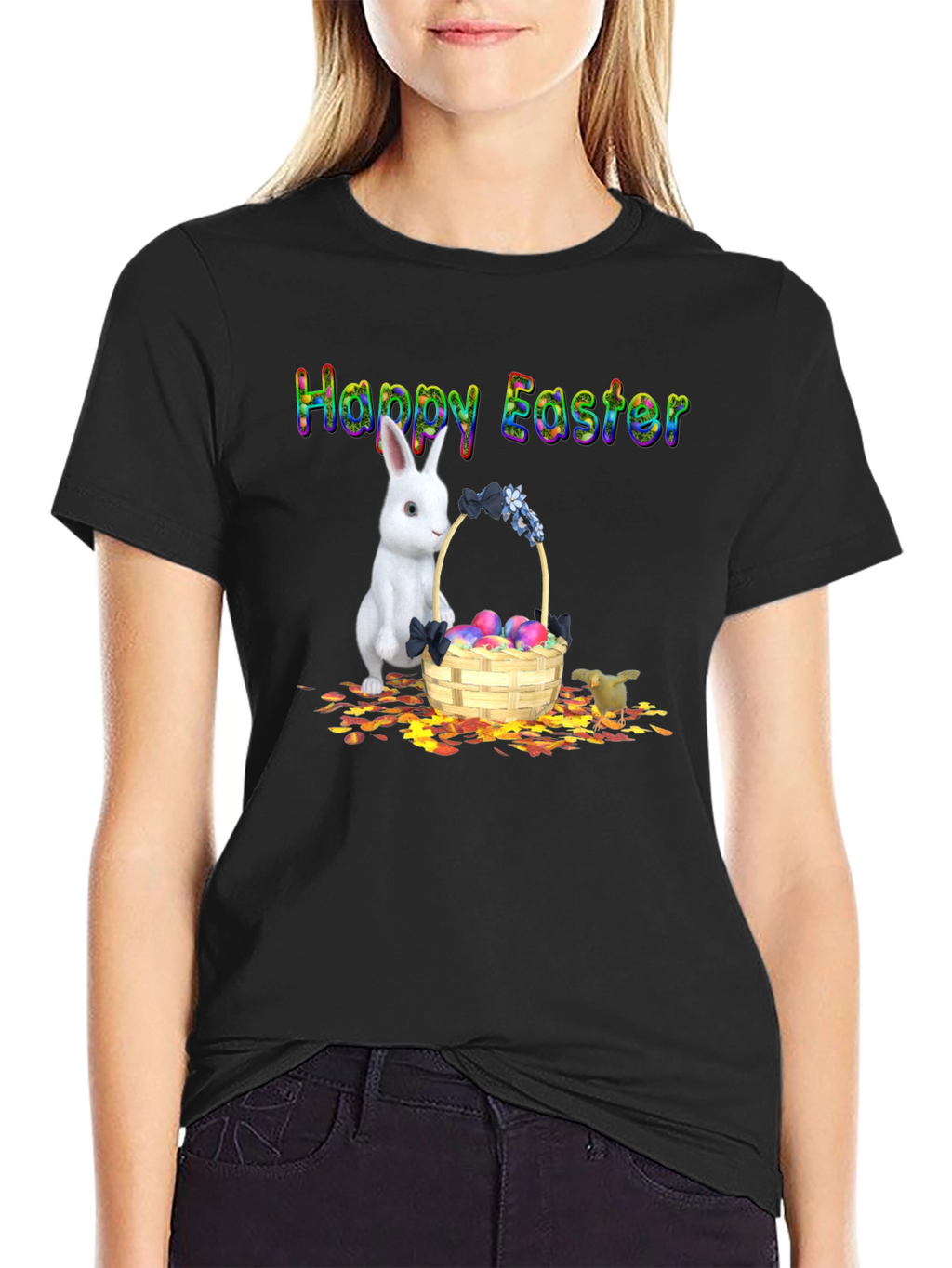 Happy Easter Bunny Basket T-Shirt
