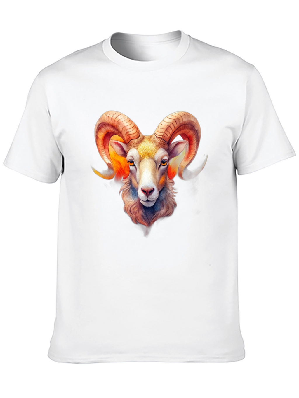 Aries Ram Zodiac Graphic Black T-Shirt