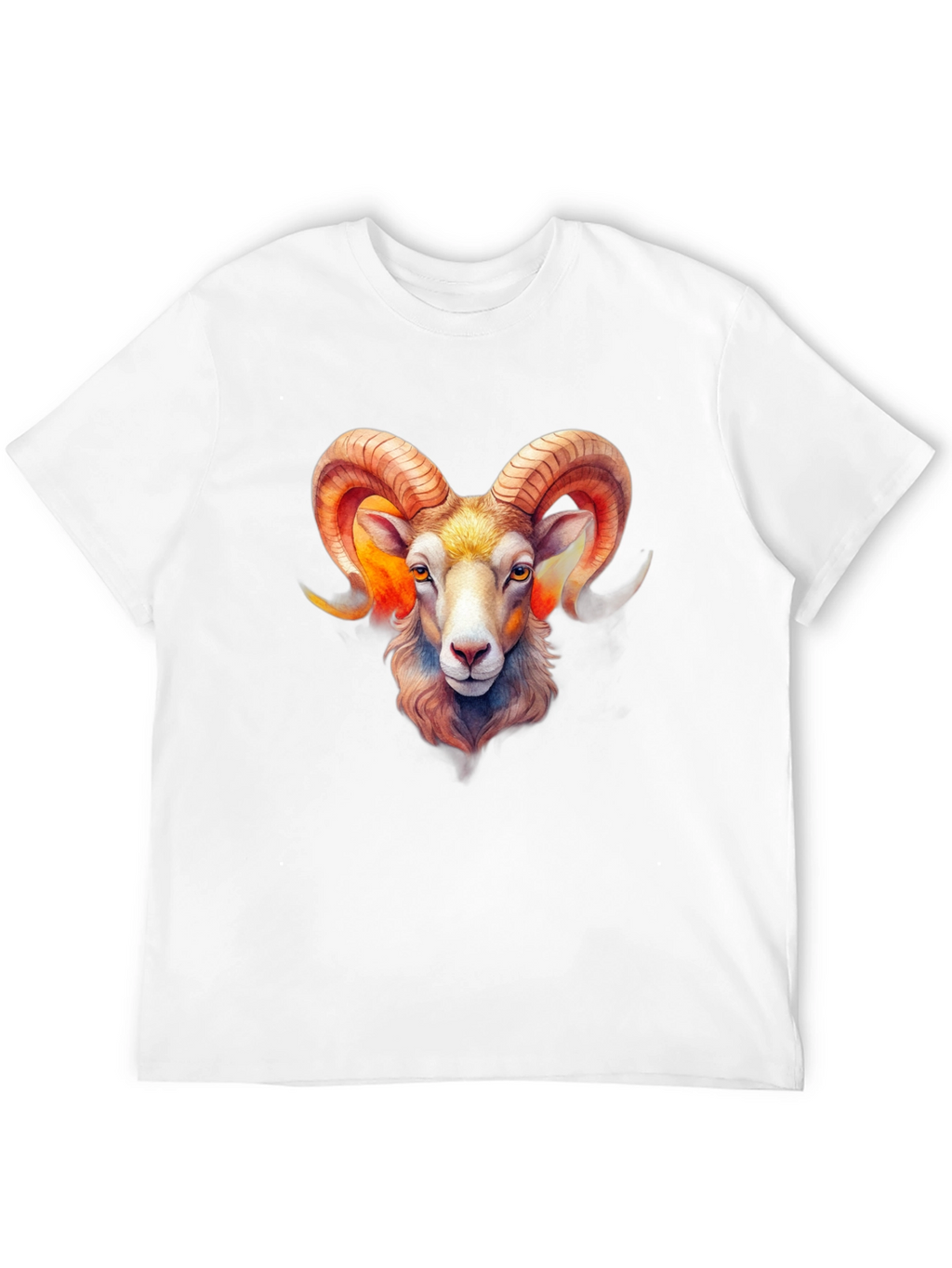 Aries Ram Zodiac Graphic Black T-Shirt