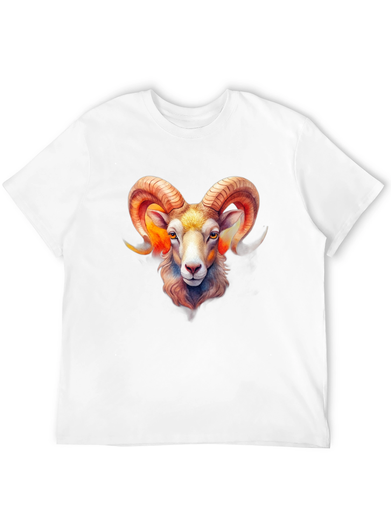 Aries Ram Zodiac Graphic Black T-Shirt