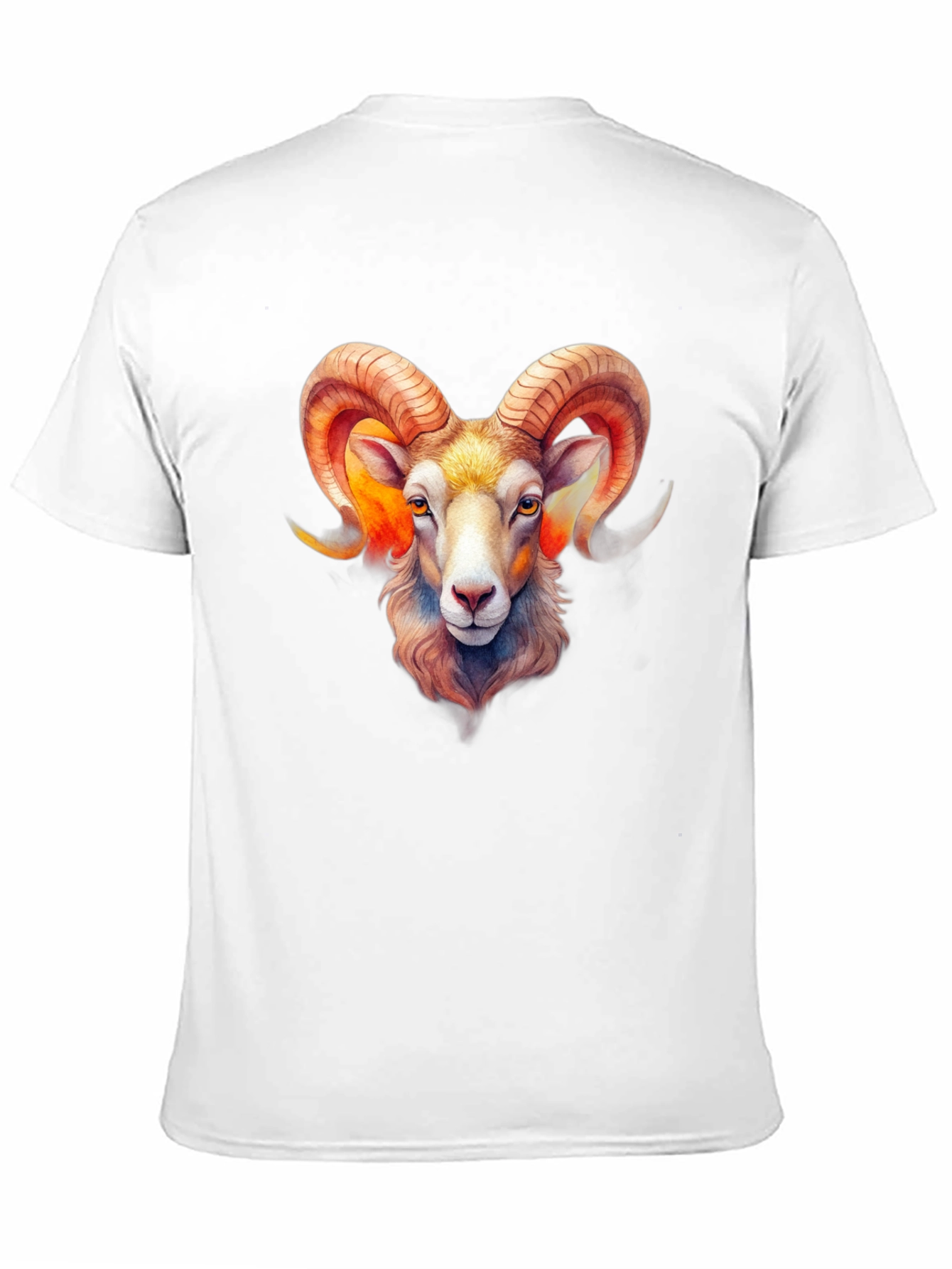 Aries Ram Zodiac Graphic Black T-Shirt