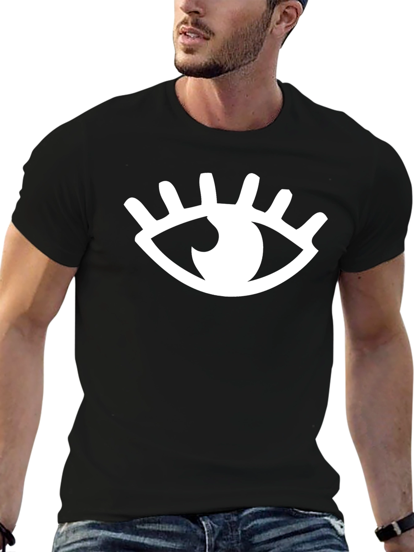 Eye Graphic Black T-Shirt - Stylish & Unique Design