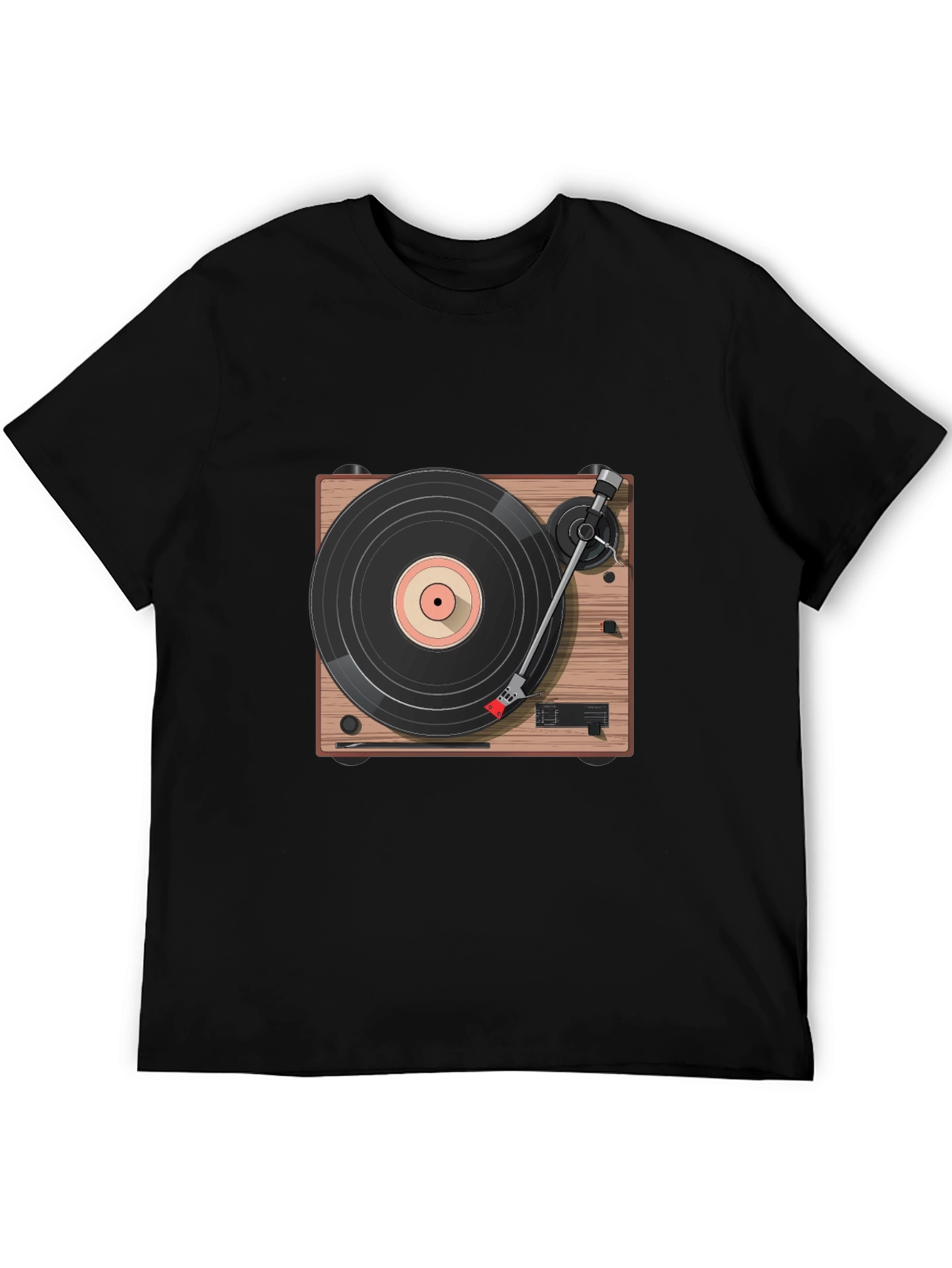 Vintage Record Player T-Shirt - Classic Vinyl Style