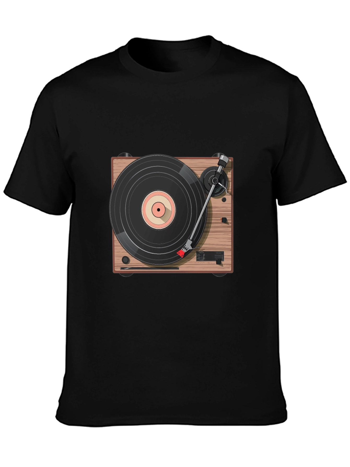 Vintage Record Player T-Shirt - Classic Vinyl Style
