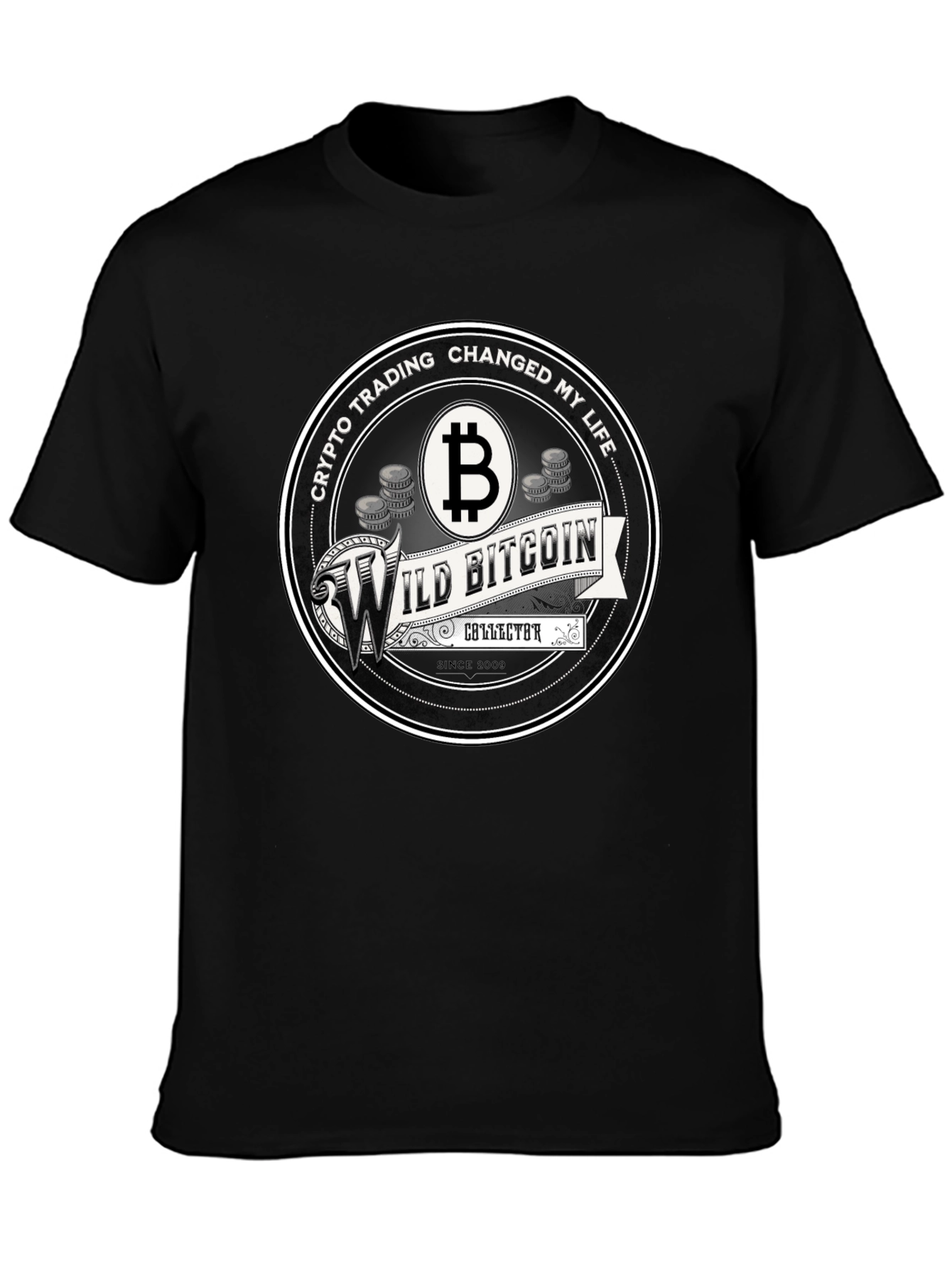 Wild Bitcoin Collector Graphic Tee - Crypto Trading T-Shirt