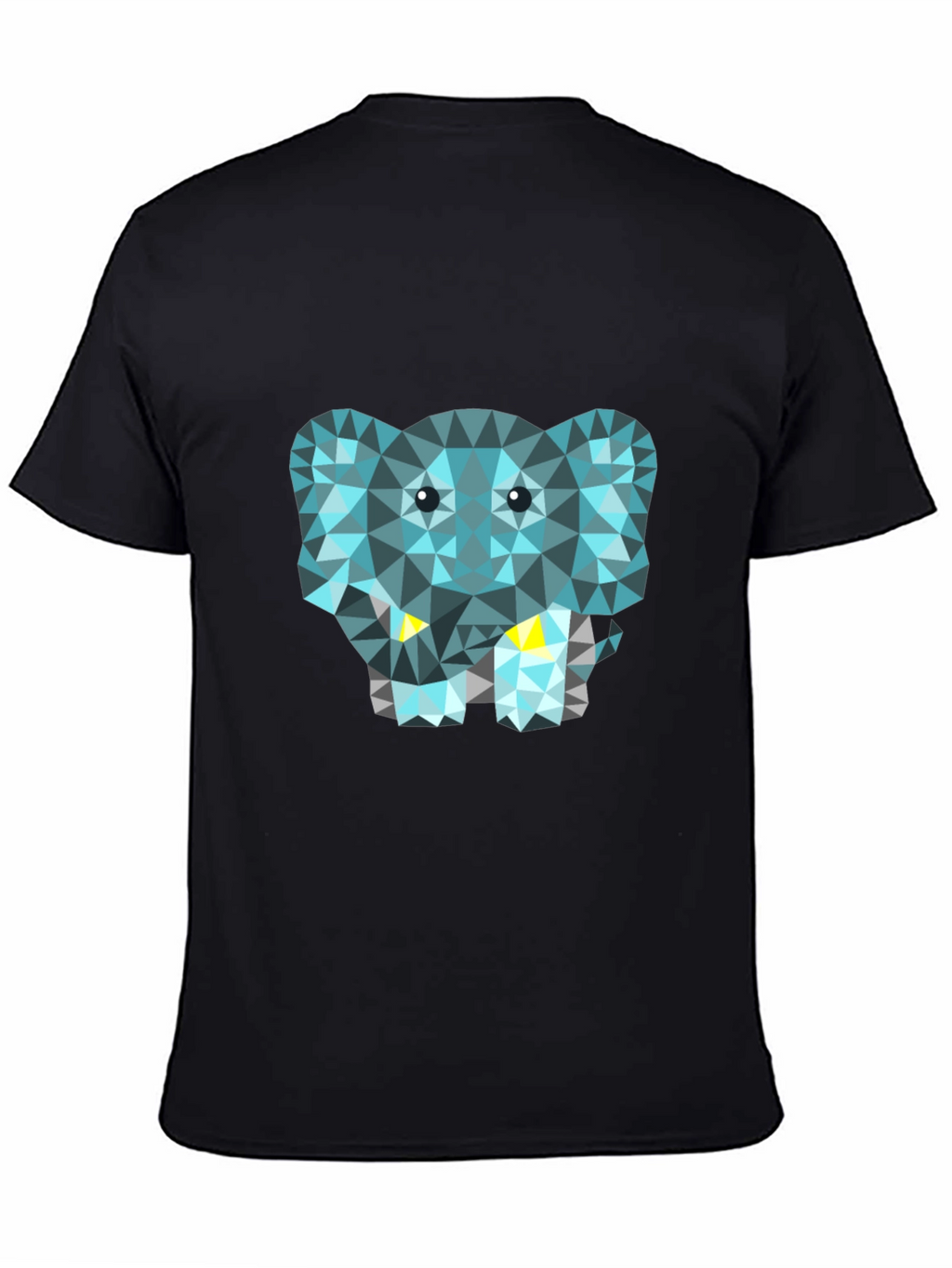 Geometric Elephant Tee - Modern Graphic Print T-Shirt