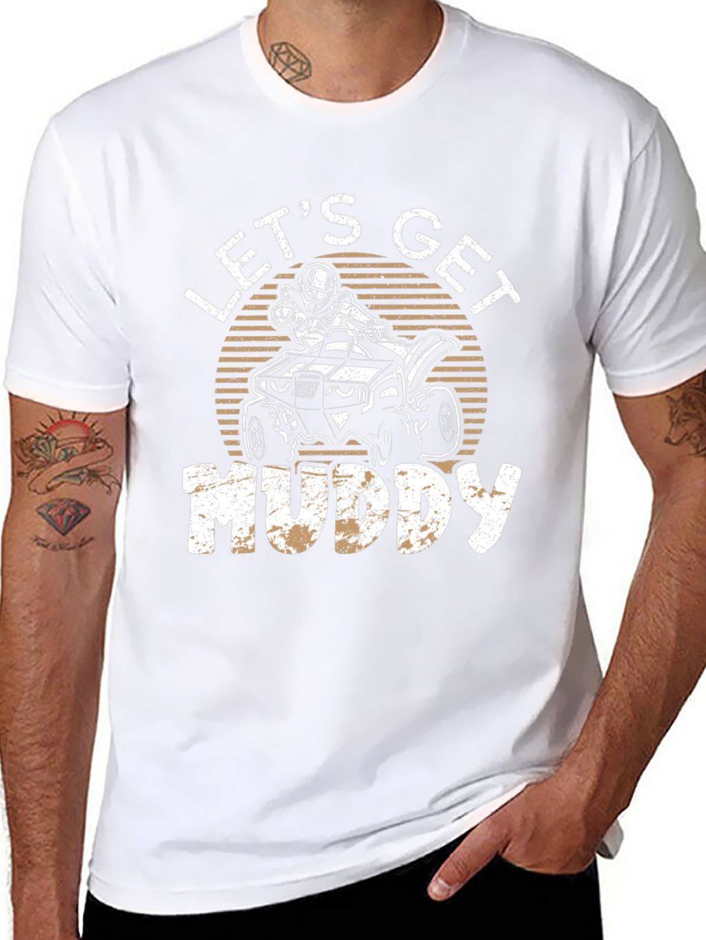 Lets Get Muddy ATV T-Shirt - Black