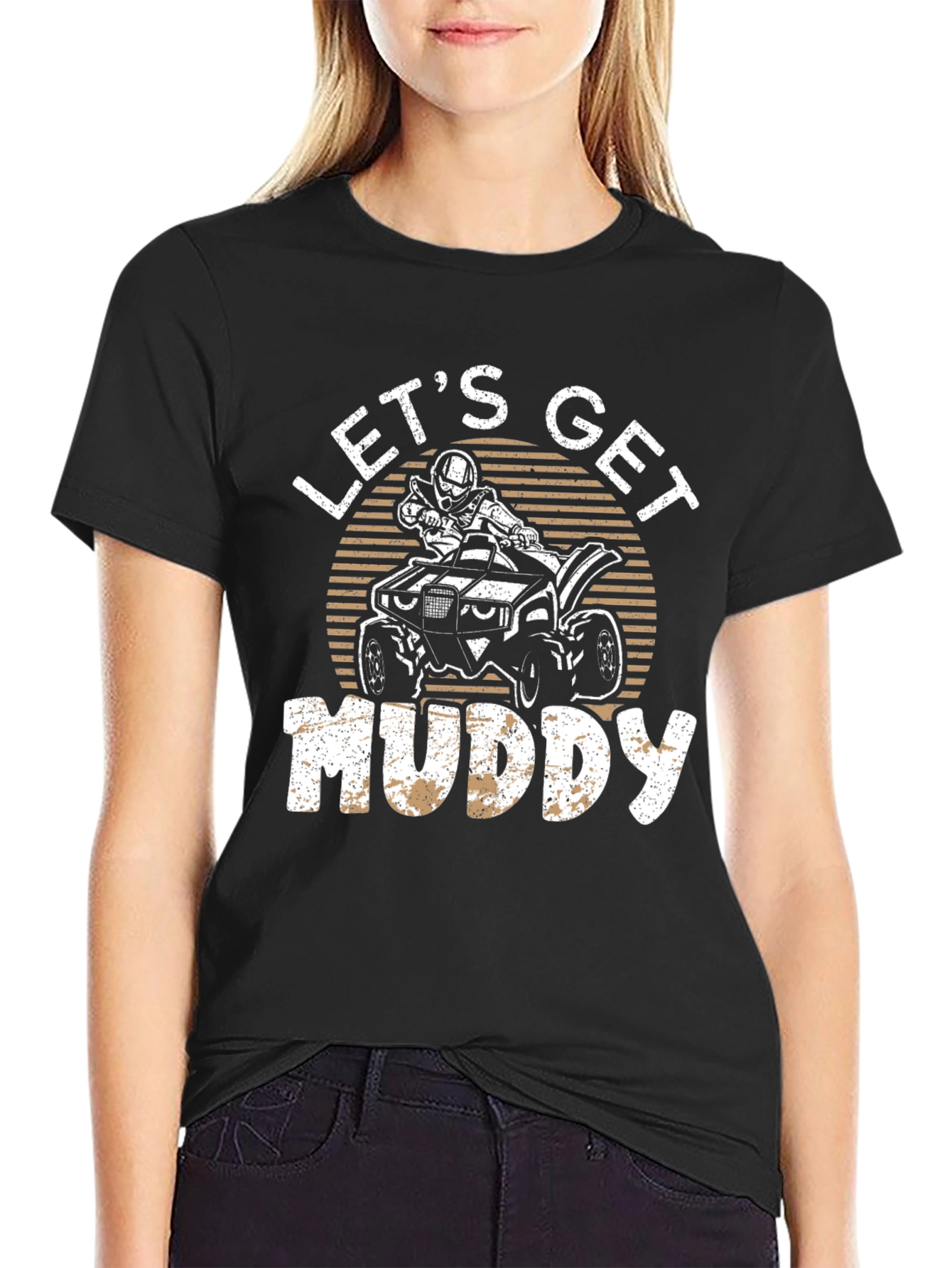 Lets Get Muddy ATV T-Shirt - Black