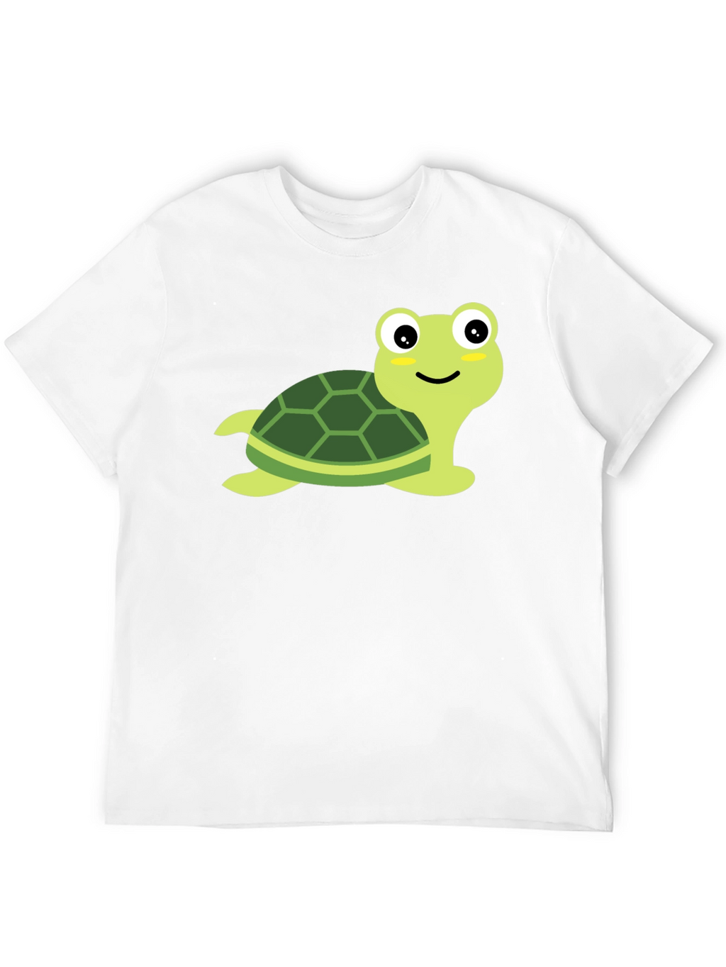 Cute Turtle Graphic Tee - Black
