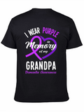 Purple Dementia Awareness Grandpa T-Shirt