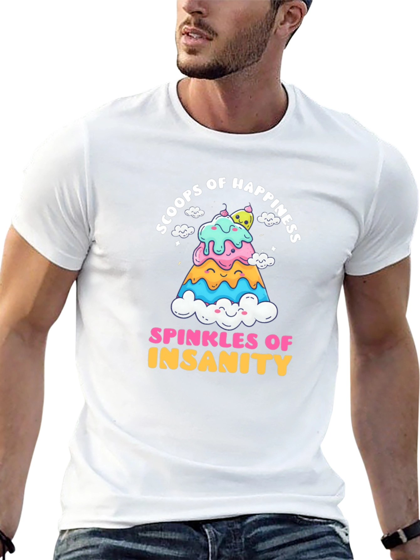 Scoops of Happiness Funny T-Shirt
