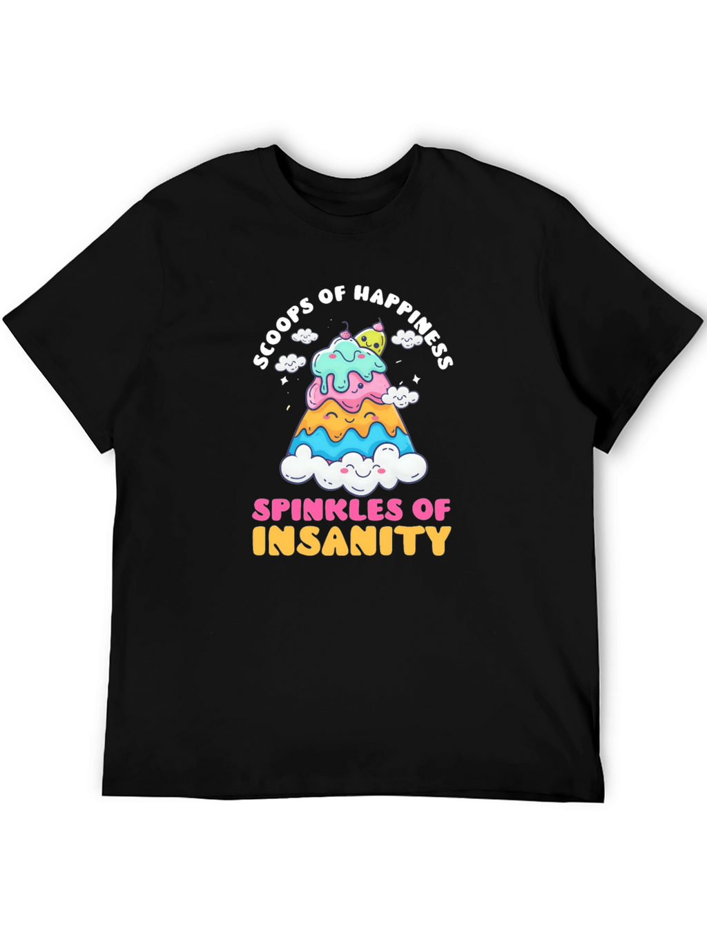 Scoops of Happiness Funny T-Shirt