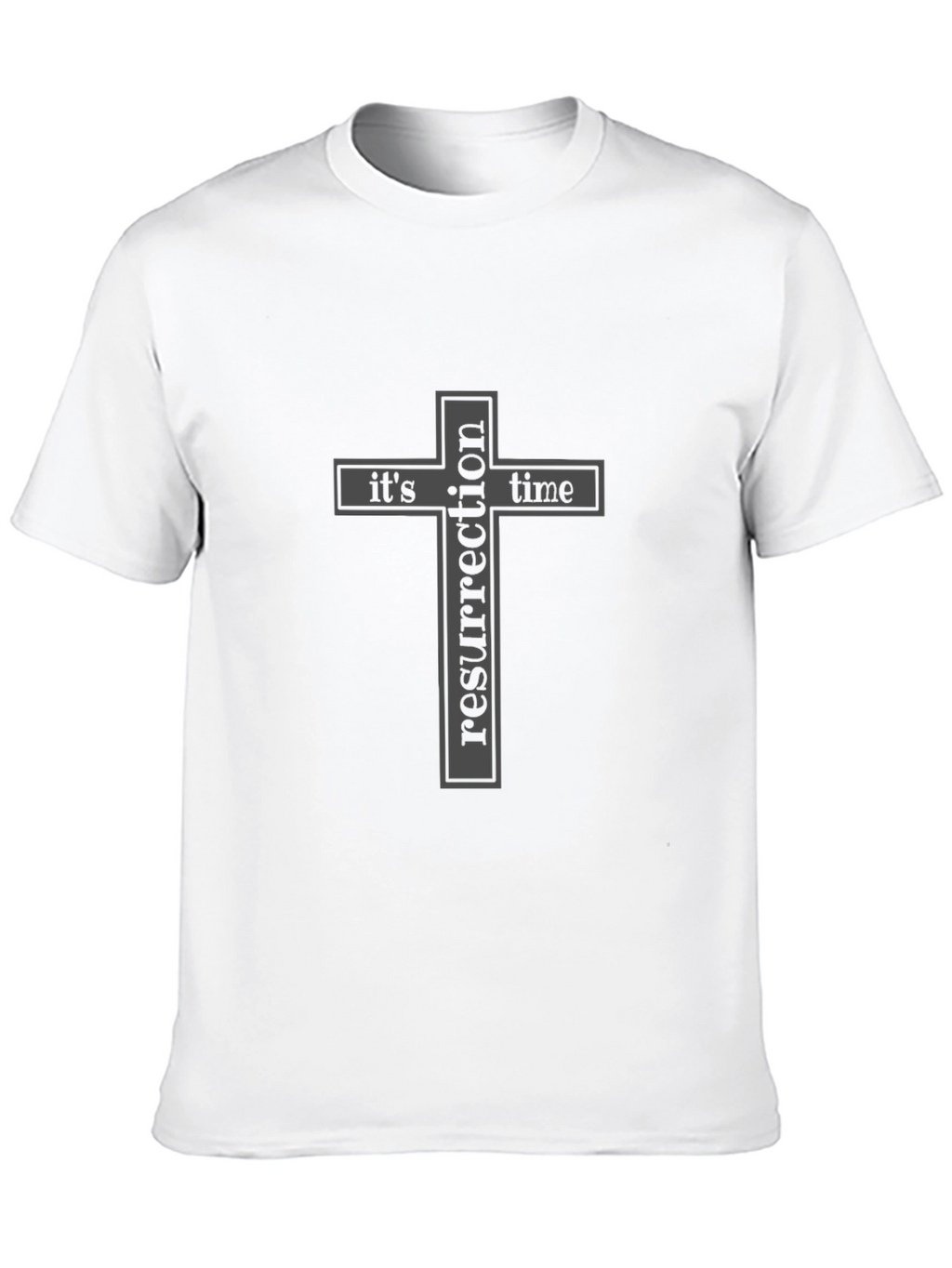 Resurrection Time Cross Graphic T-Shirt