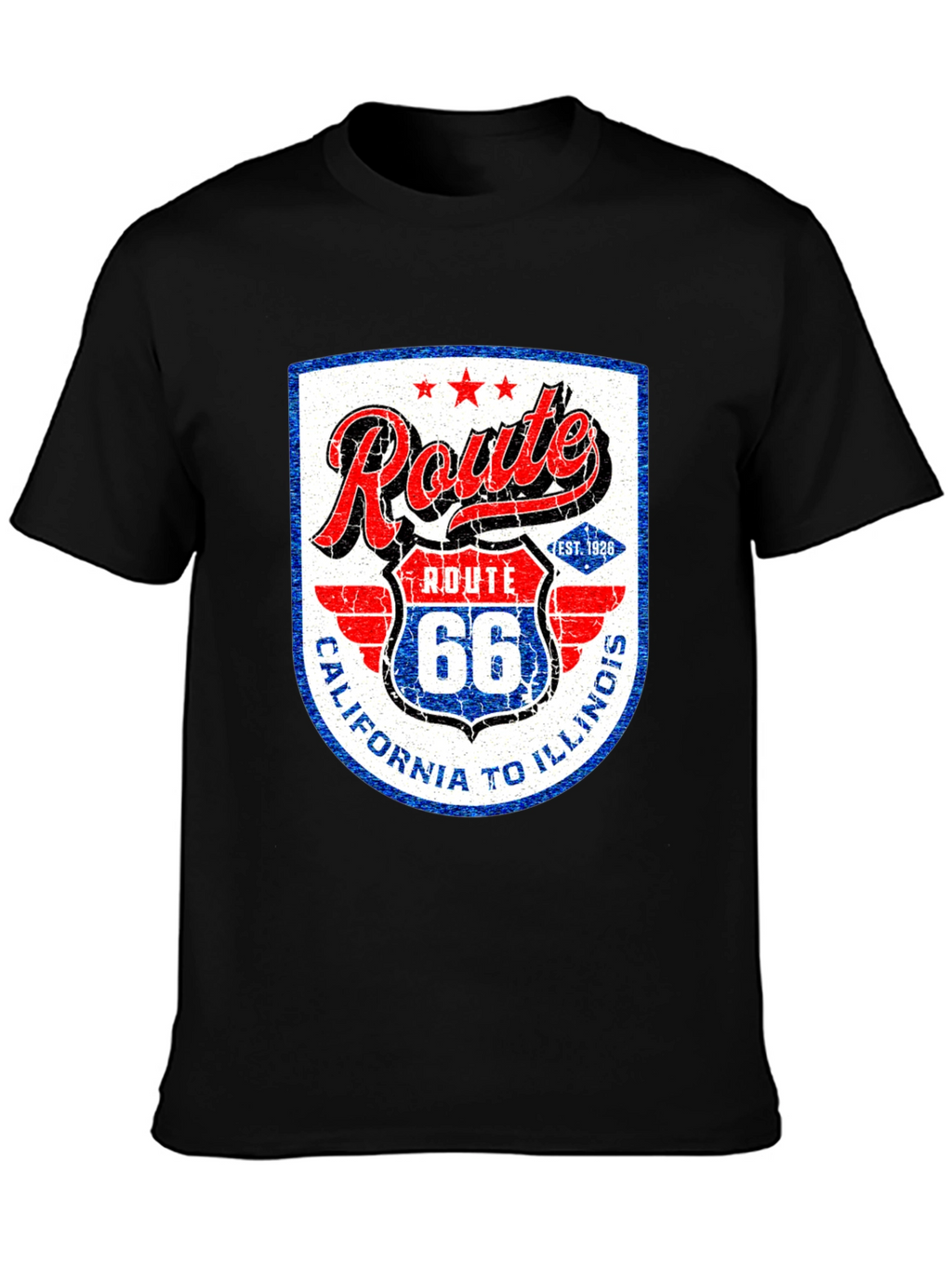 Route 66 Graphic Tee - California to Illinois