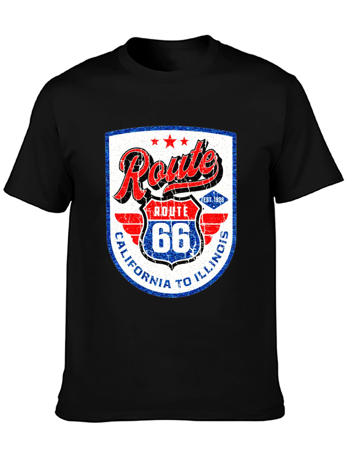 Route 66 Graphic Tee - California to Illinois