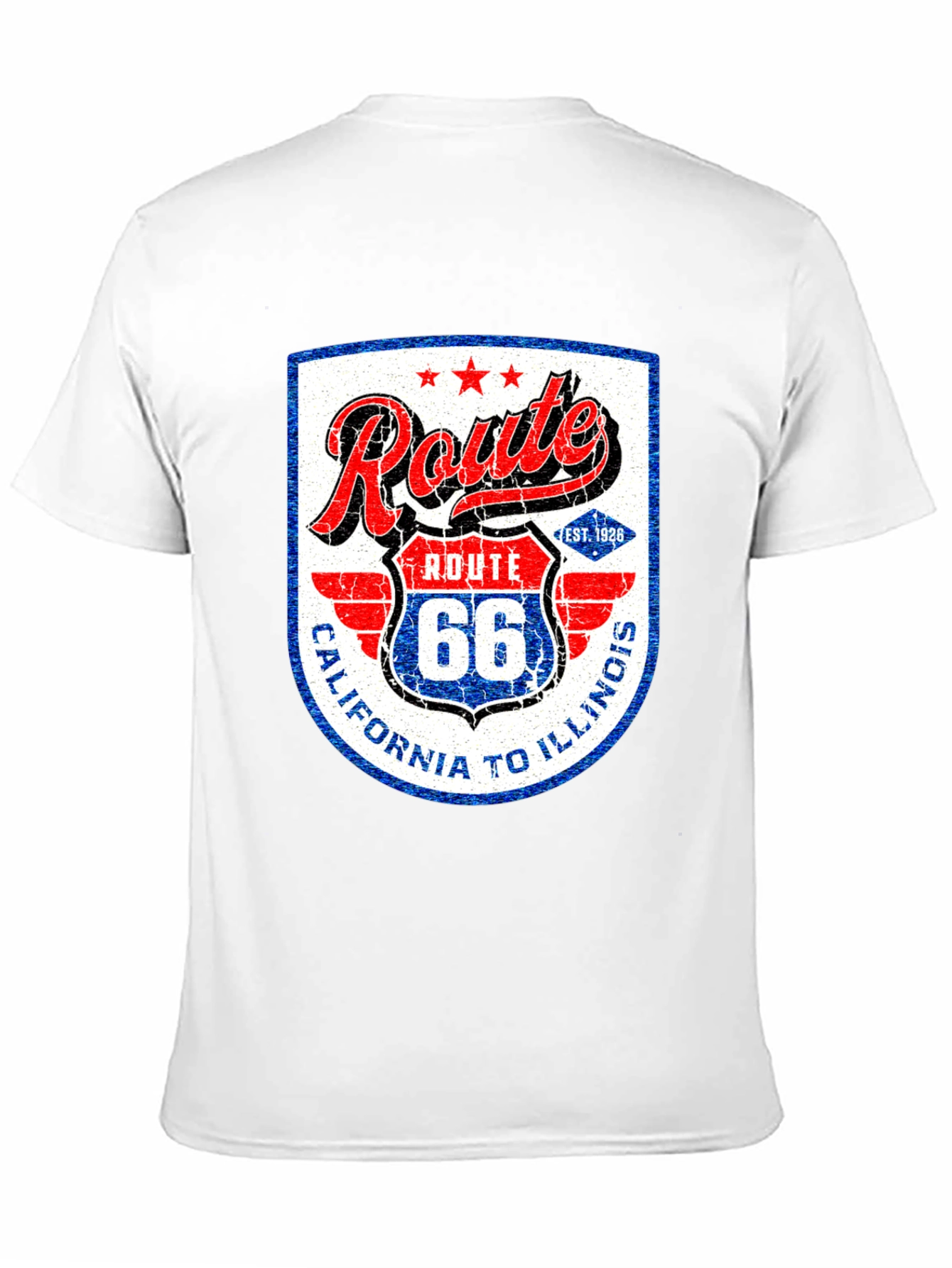 Route 66 Graphic Tee - California to Illinois