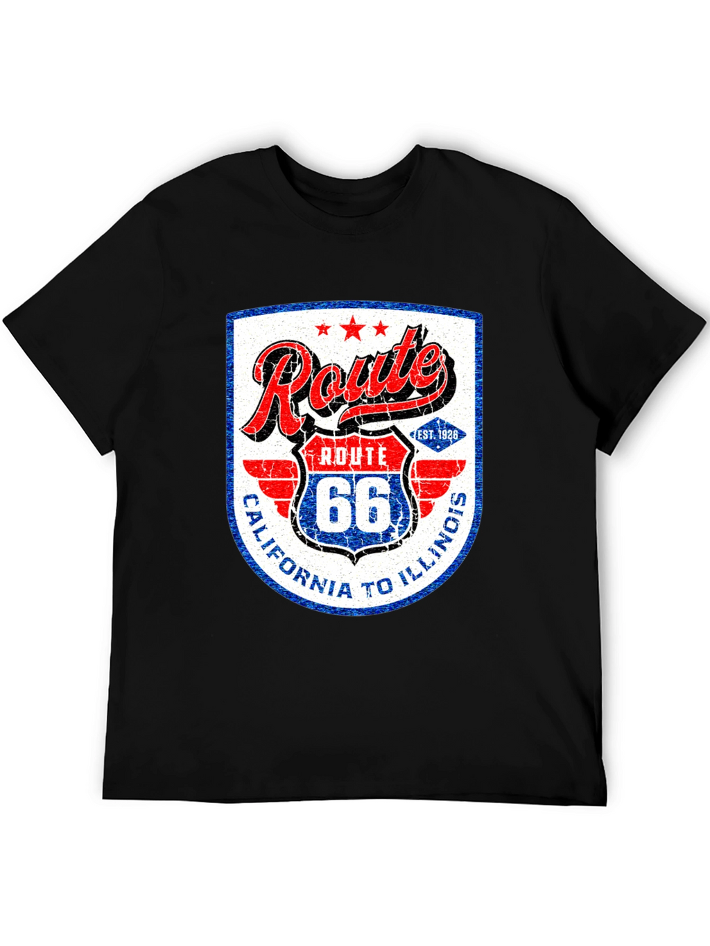 Route 66 Graphic Tee - California to Illinois