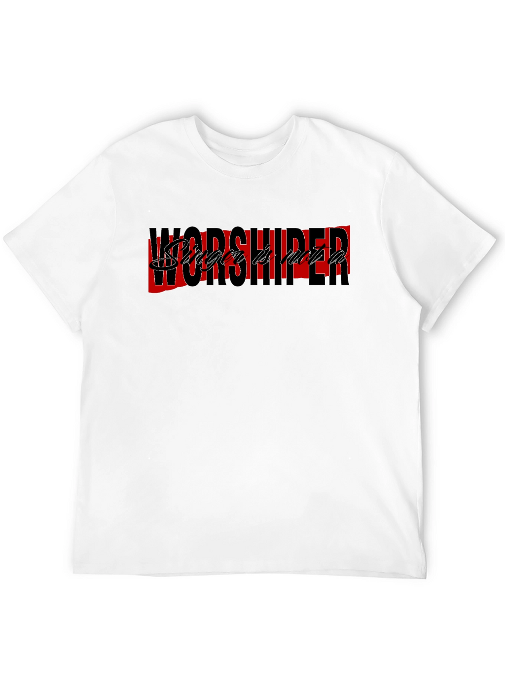 Worshiper Graphic Tee - Stylish Black T-Shirt