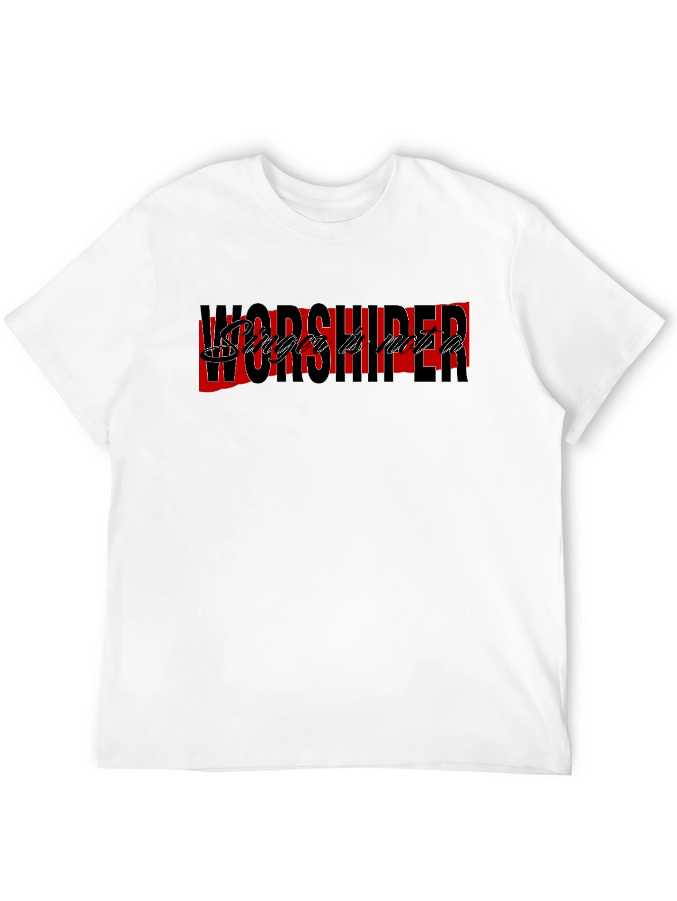 Worshiper Graphic Tee - Stylish Black T-Shirt