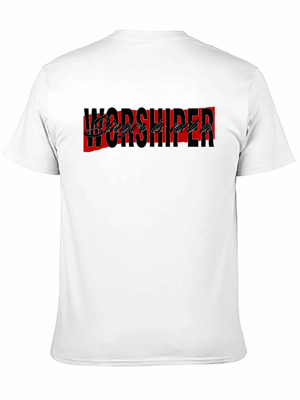 Worshiper Graphic Tee - Stylish Black T-Shirt