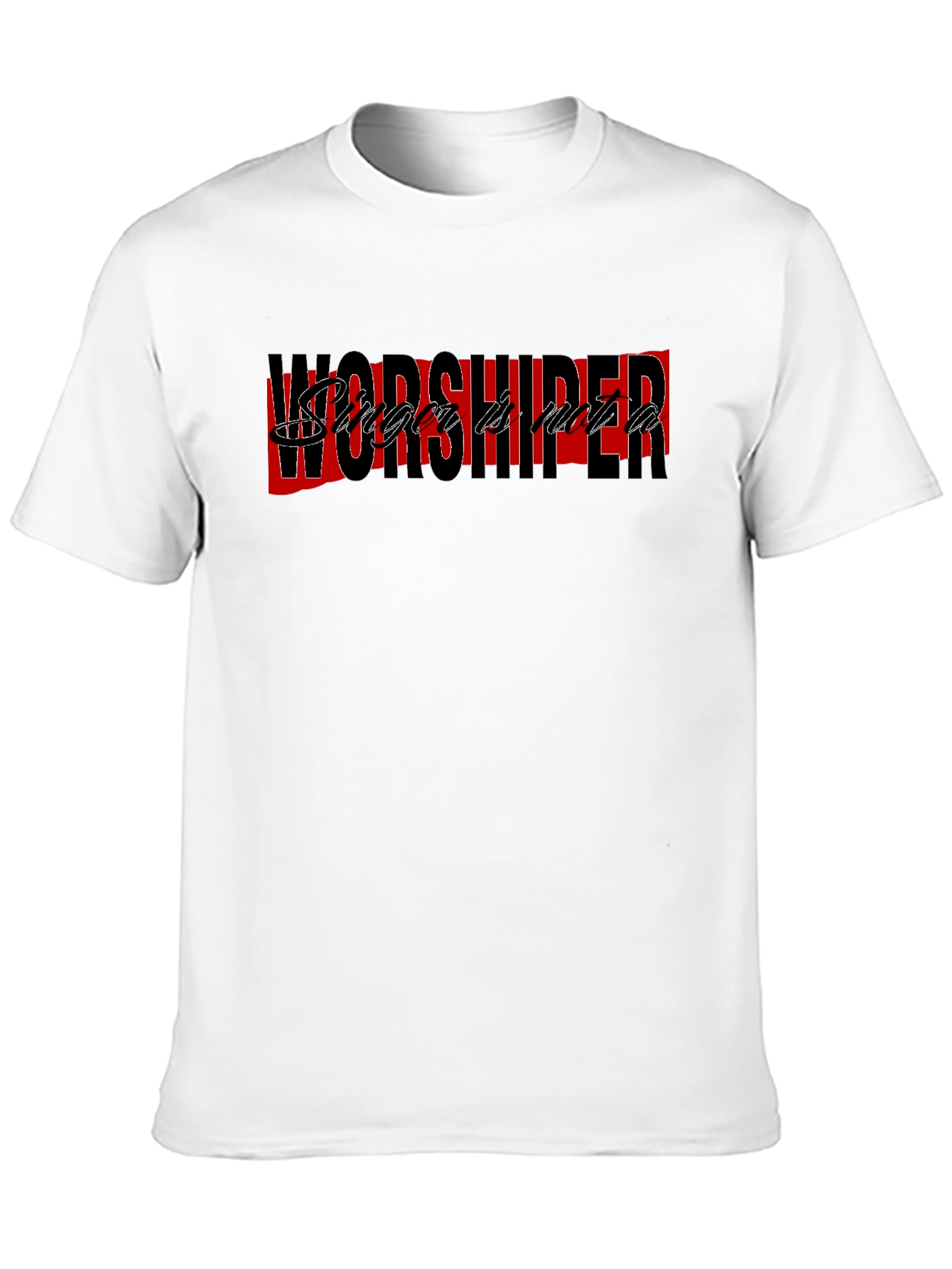 Worshiper Graphic Tee - Stylish Black T-Shirt
