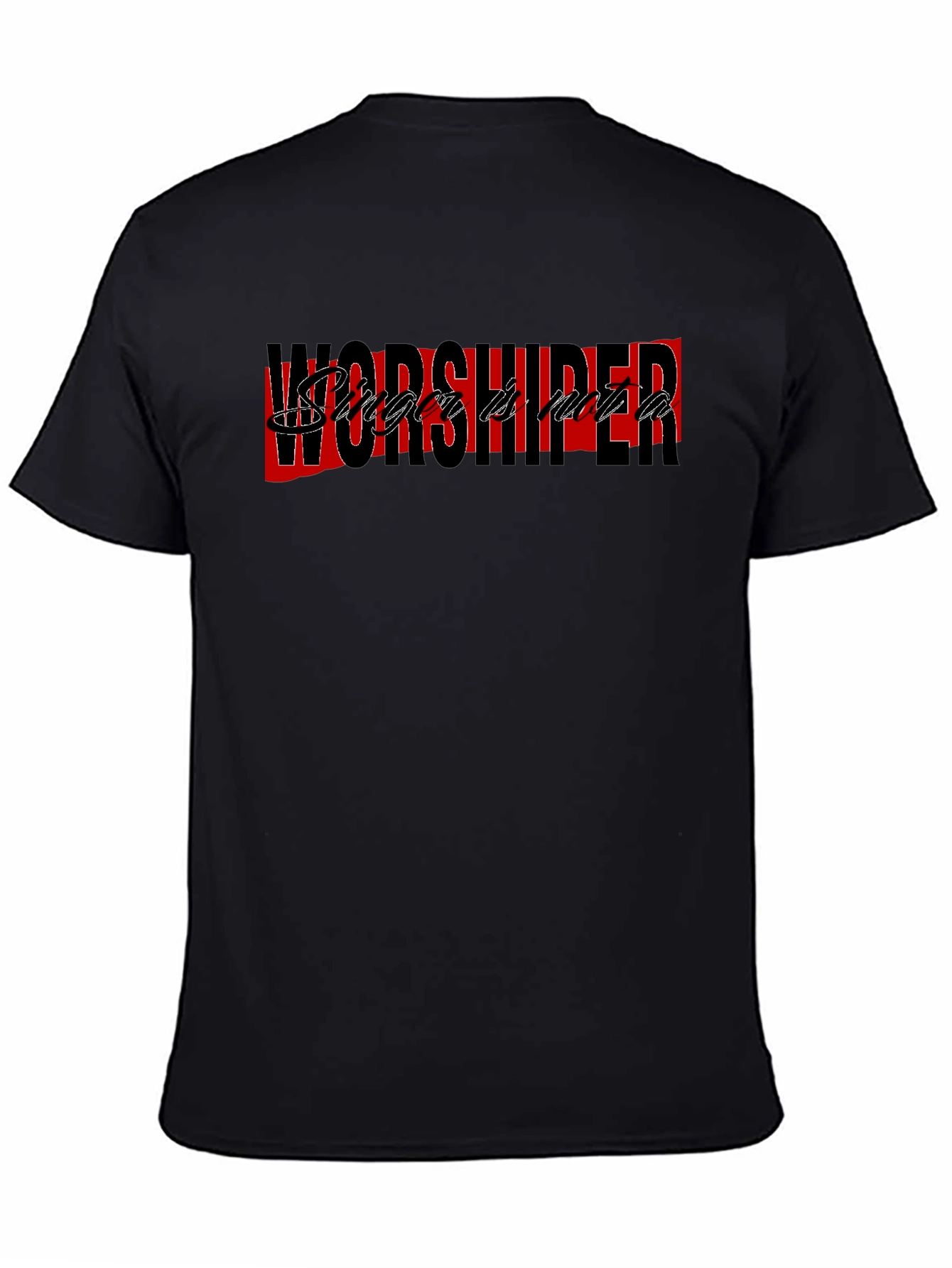 Worshiper Graphic Tee - Stylish Black T-Shirt